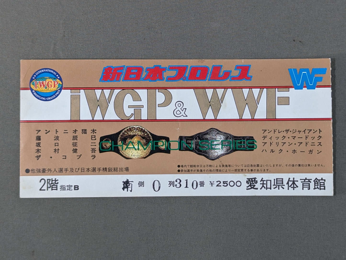 85 IWGP &WWF Champion Series