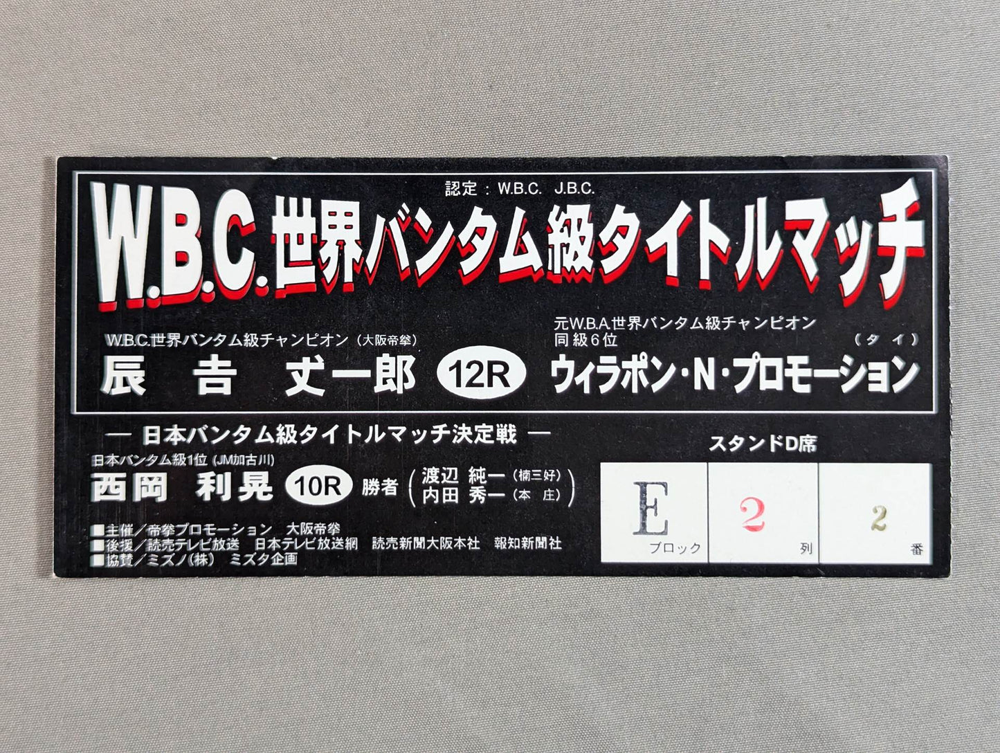 Joichiro Tatsuyoshi vs Wirapong Nakornruang Promotion (1st Match)