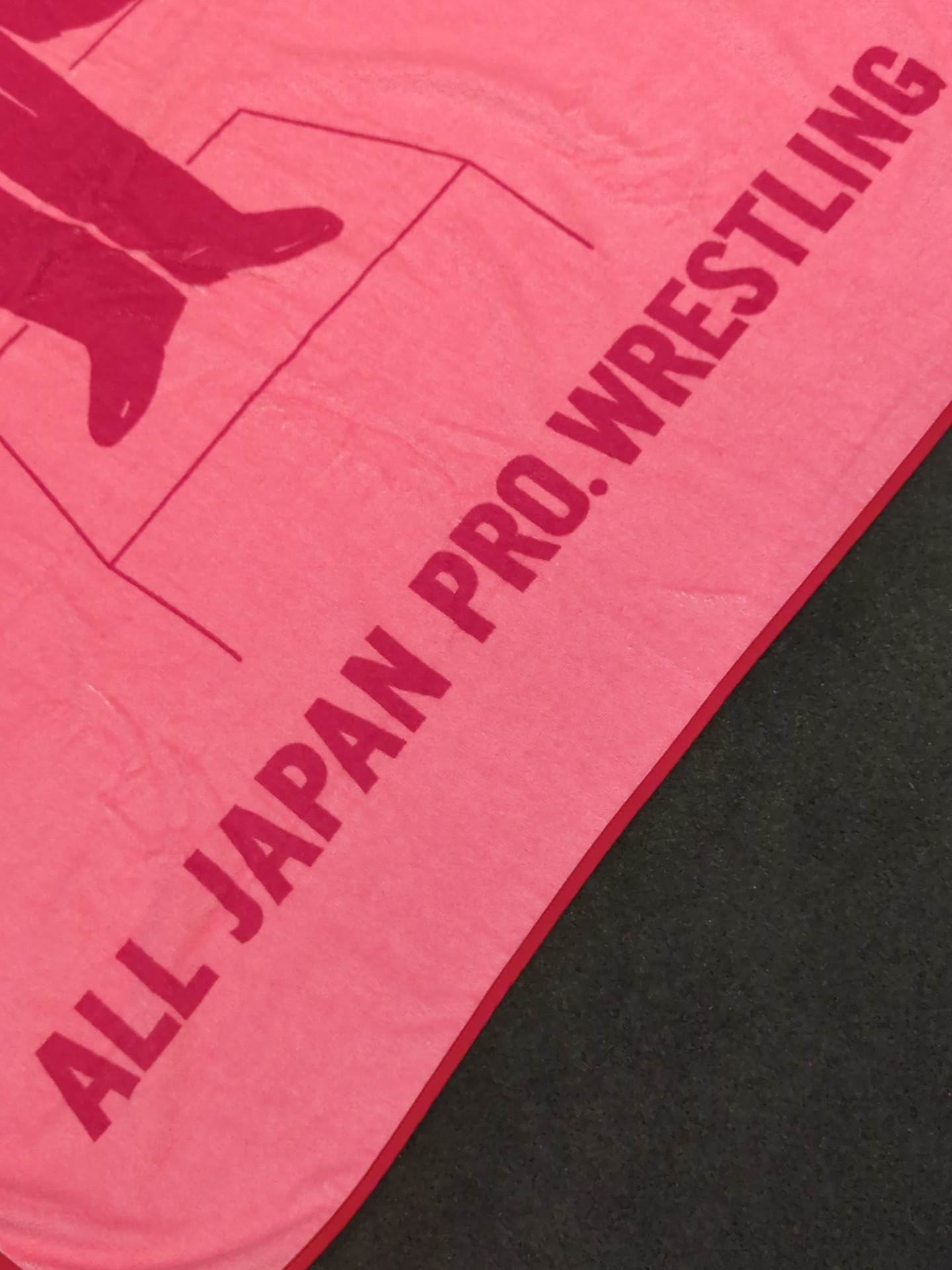 ★20th Anniversary Commemorative ★ All Japan Pro Wrestling fighters illustration bath towel