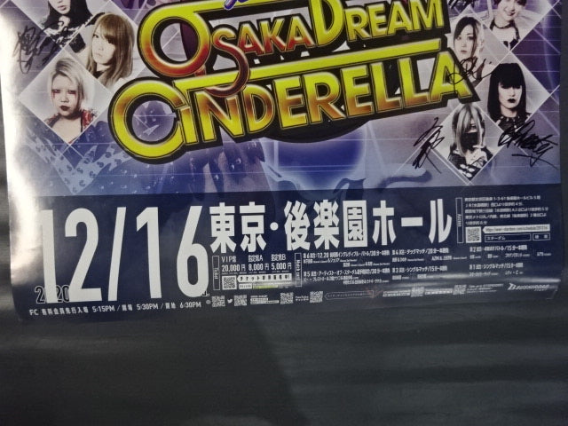 [13 fighters hand signed autograph 】STARDOM Road to OSAKA DREAM CINDERELLA