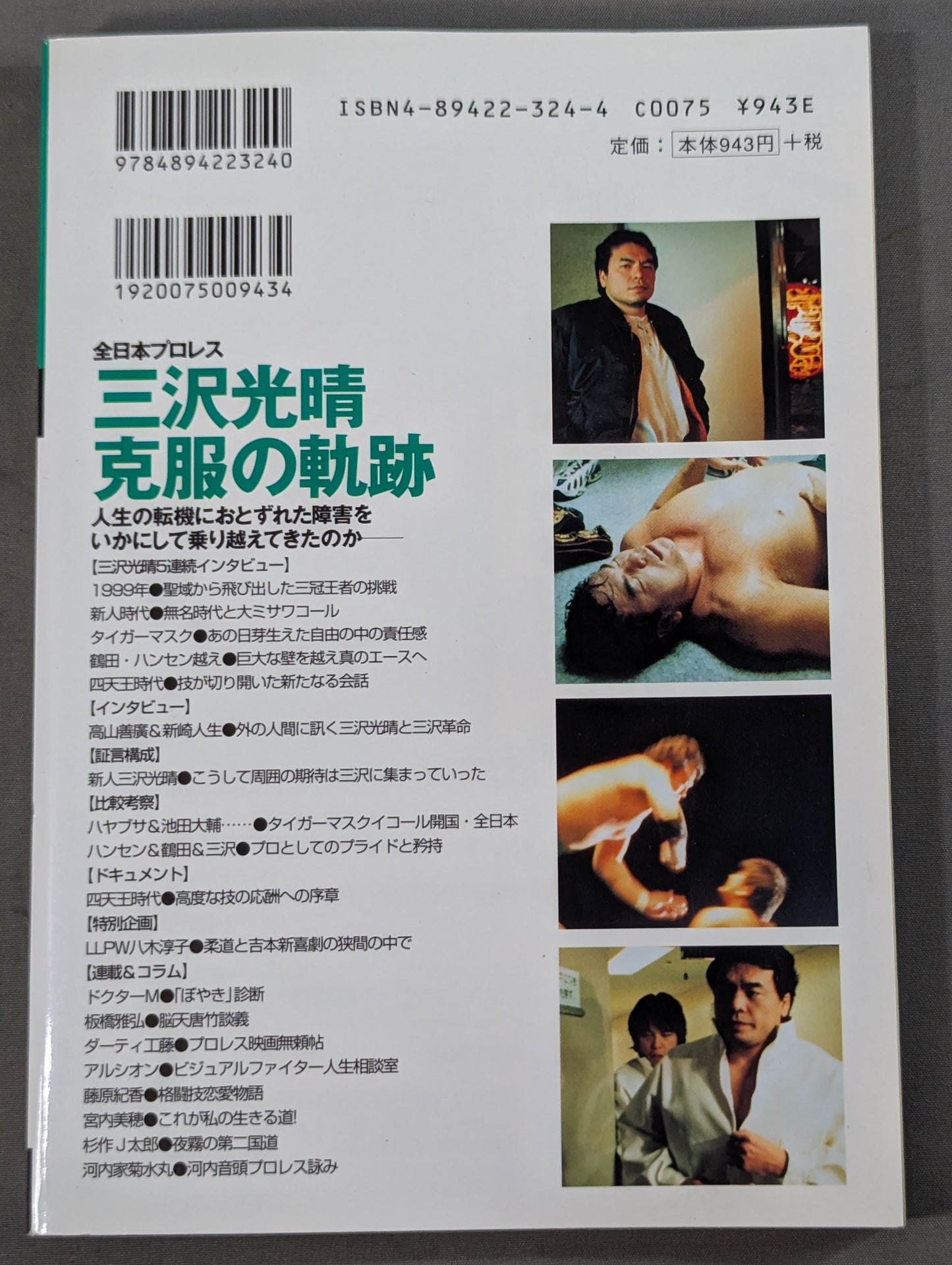 プロレスの達人 Vol.17 全日本プロレス 三沢光晴 克服の軌跡