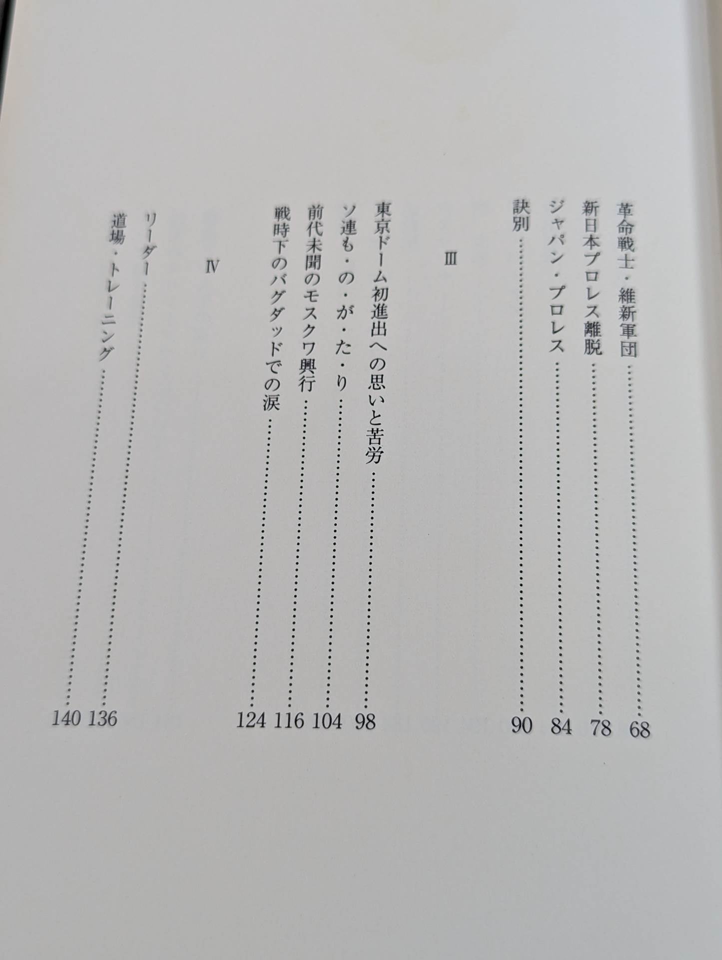Farewell, Riki Choshu (reprint)