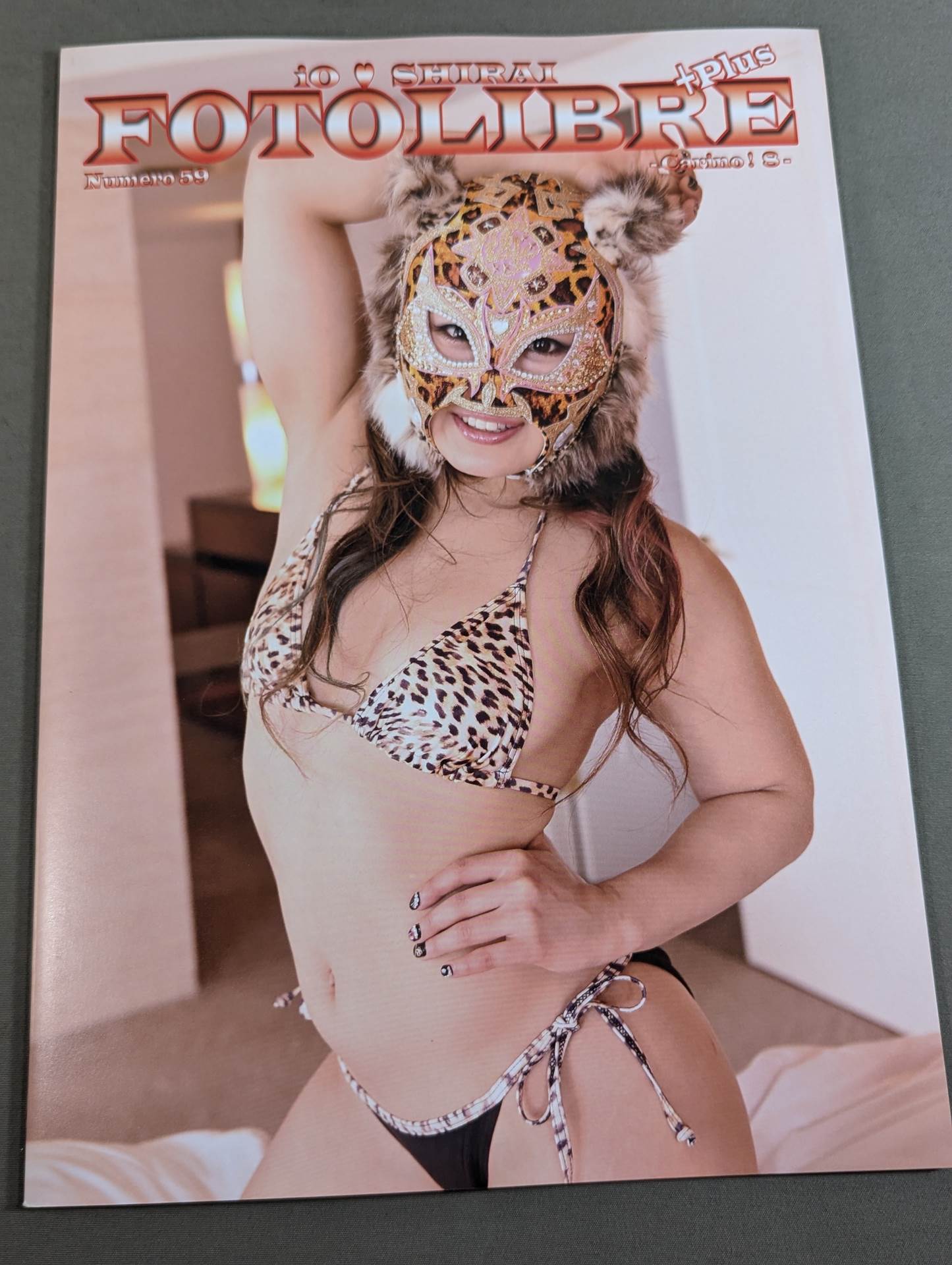 [Io Shirai (Iyo Sky) hand signed autograph 】FOTOLIBRE de Mascaras +Plus Numero.59