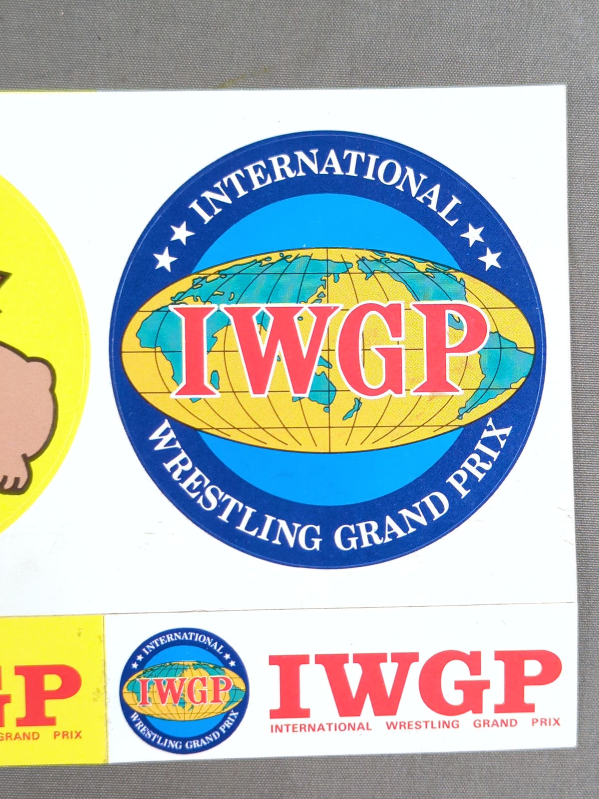 ★当時モノ★ 新日本プロレス IWGP イラストステッカー