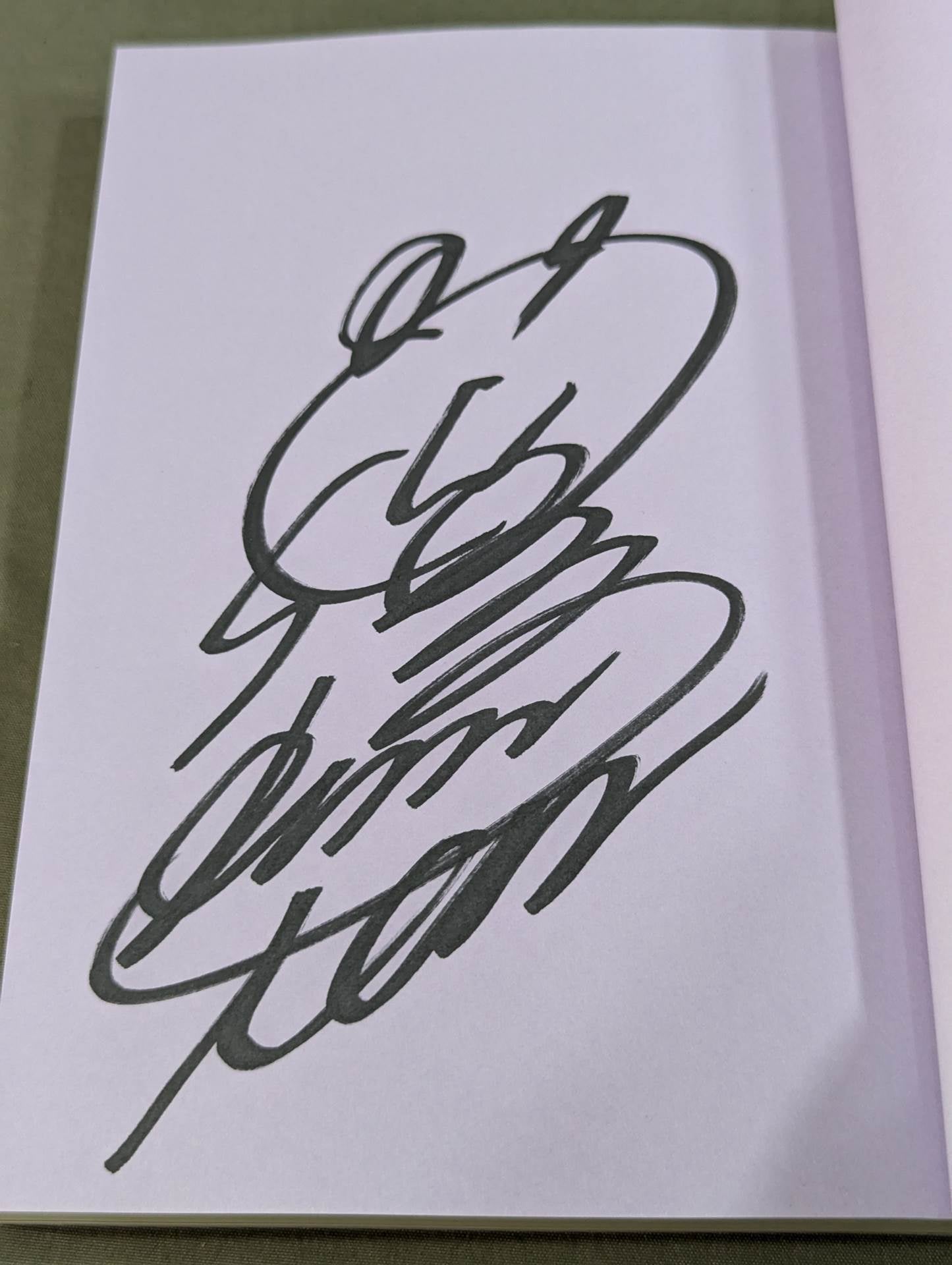 【Hand signed autograph】【Hand signed autograph】 White scripture