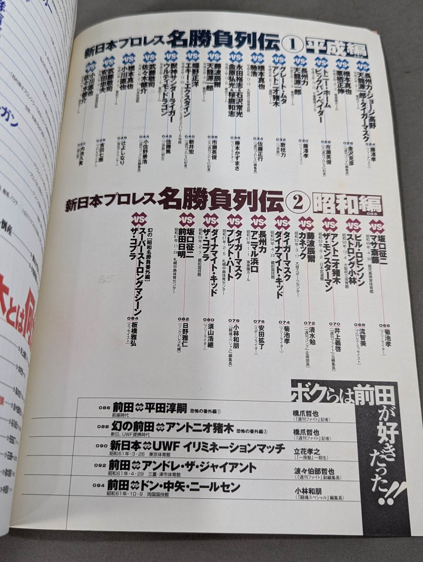 Tarzan Yamamoto Responsible Editing New Japan Pro Wrestling 30th Anniversary Unofficial Guide SINCE1972~2002