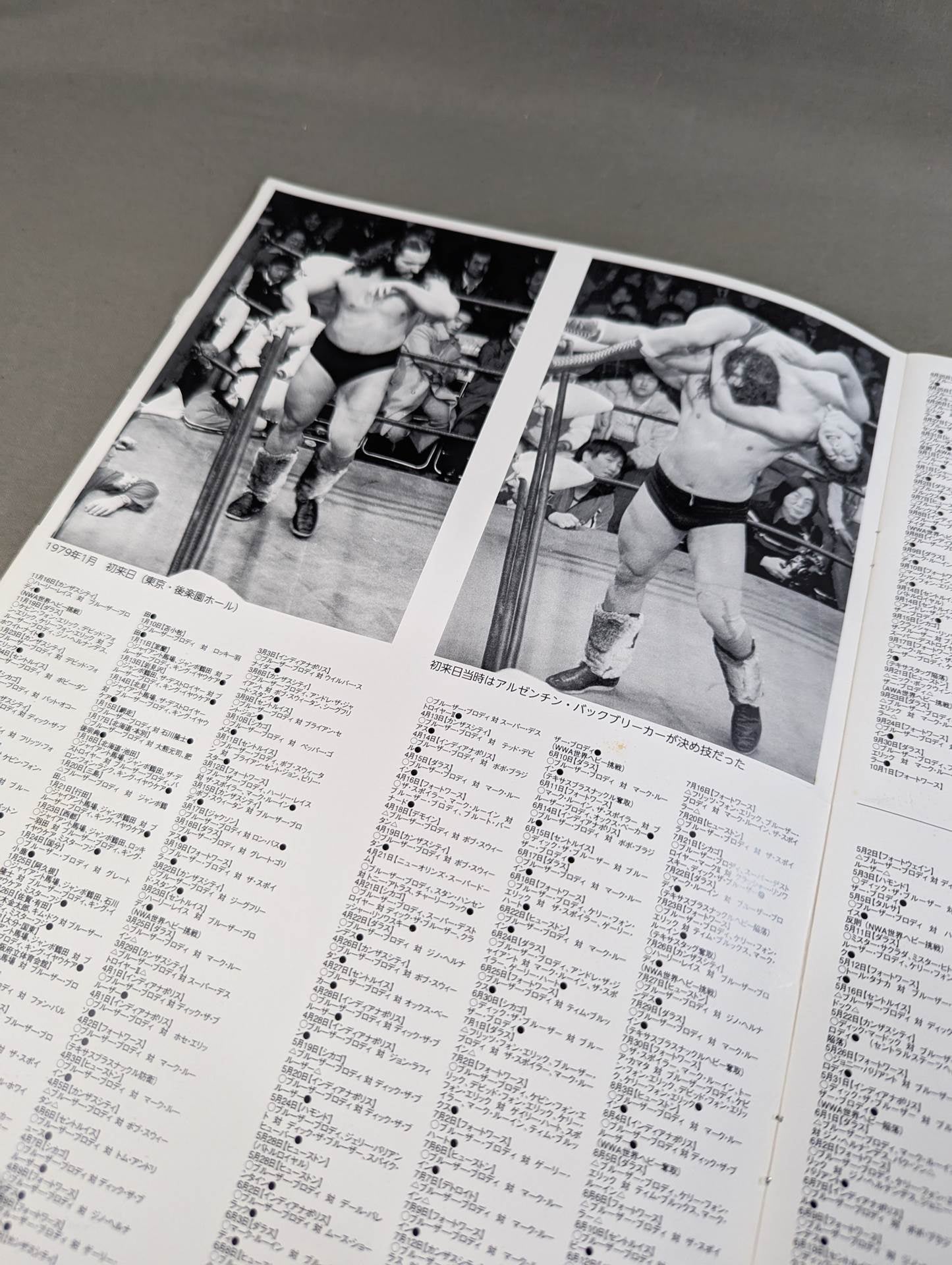 ★イベント記念メモリアルブック★ BRUISER BRODY MEMORIAL BOOK