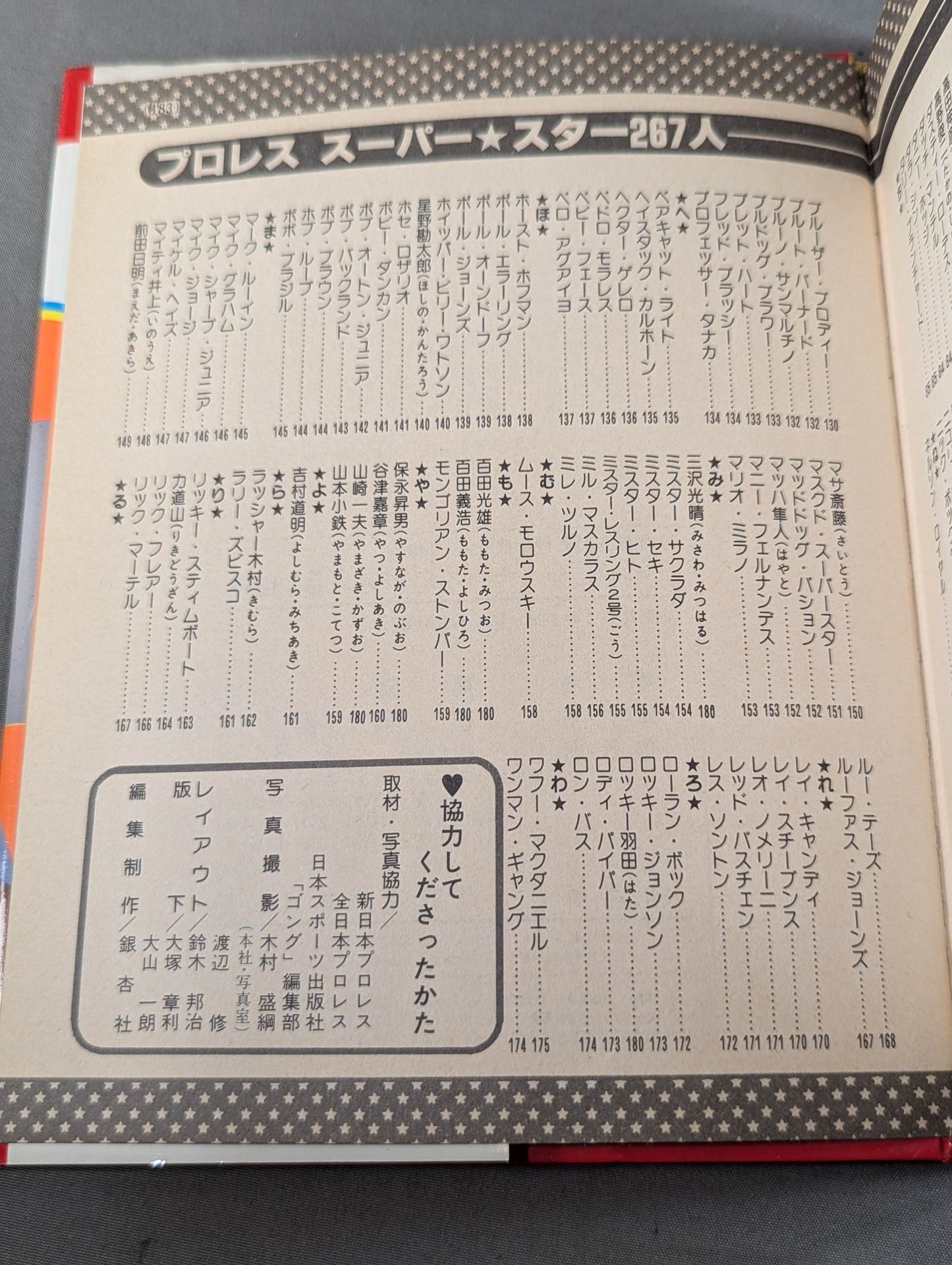プロレス スーパー・スター267人 小学館入門百科シリーズ146