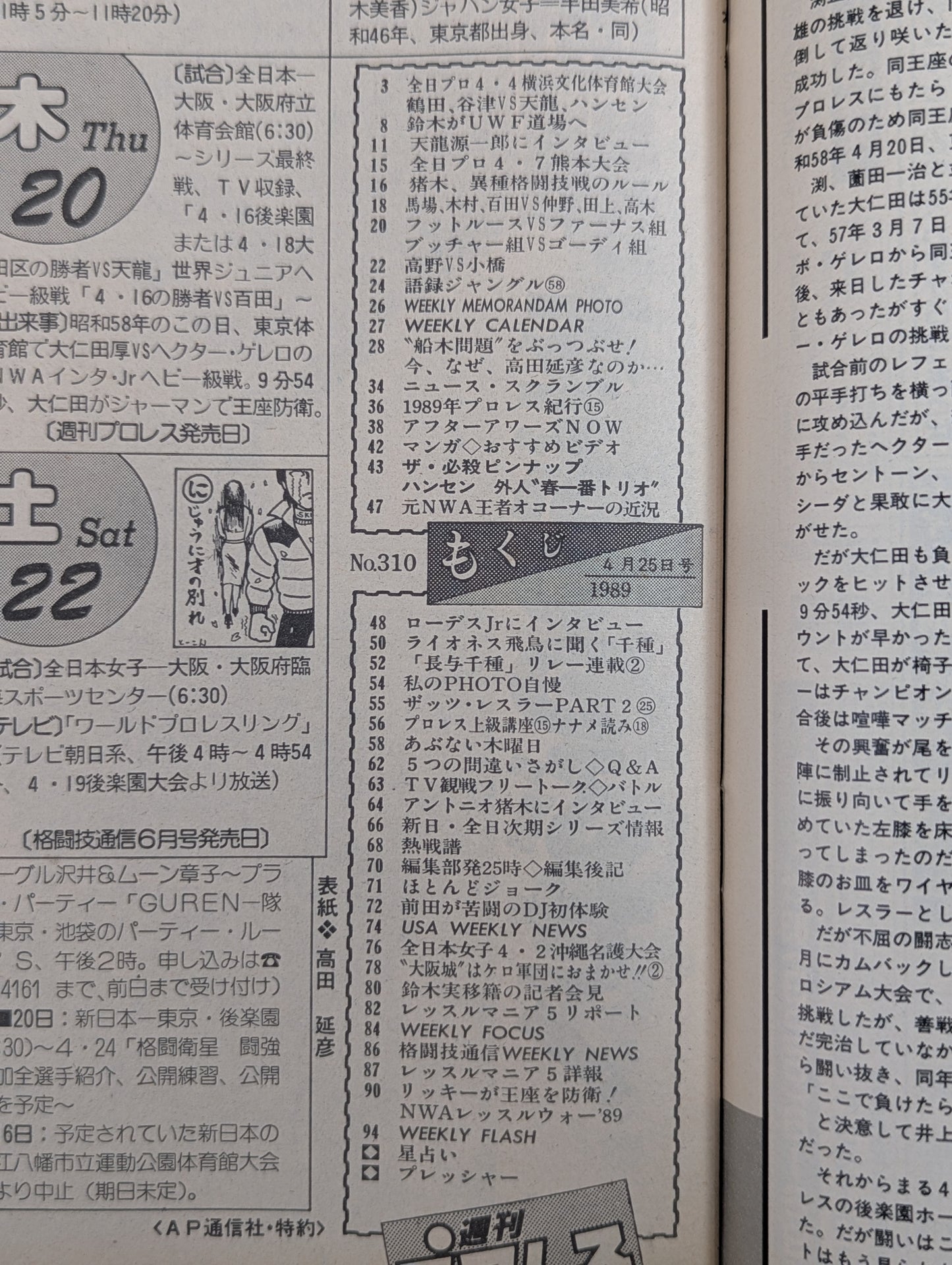 Weekly Pro Wrestling 310