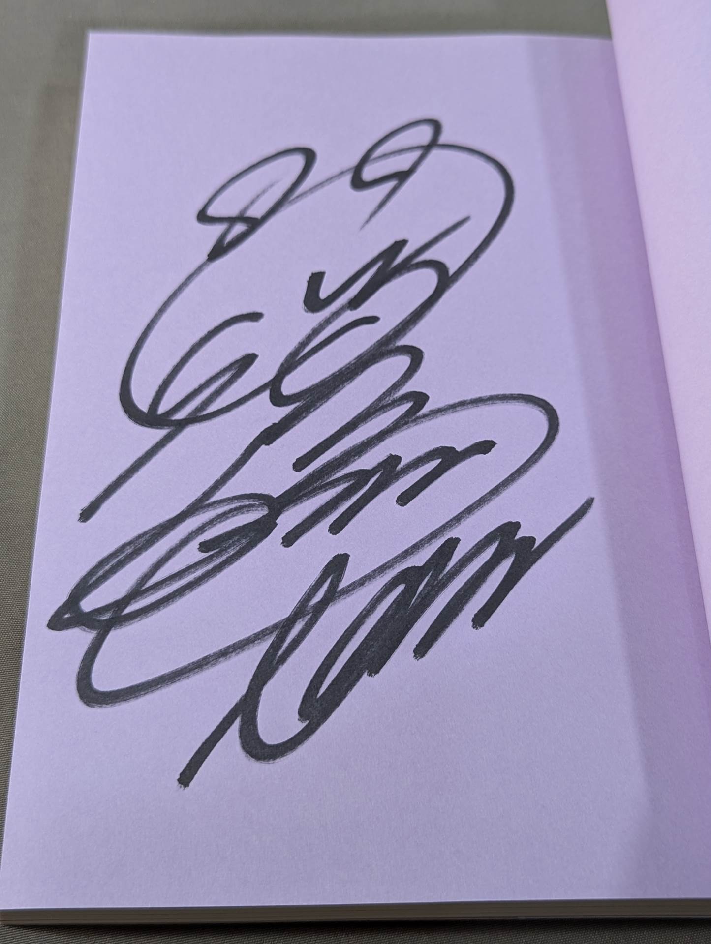 【Hand signed autograph】【Hand signed autograph】 White scripture