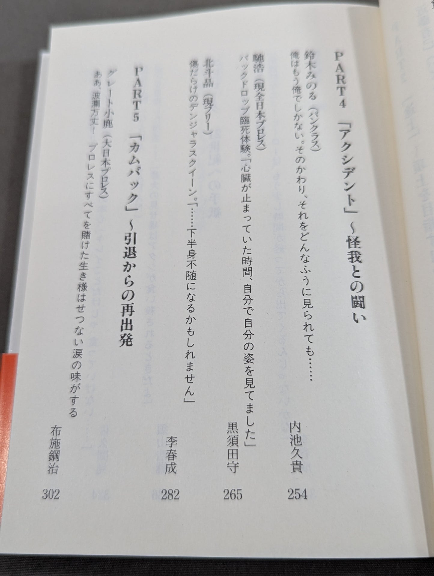 激白 プロレスラー烈伝