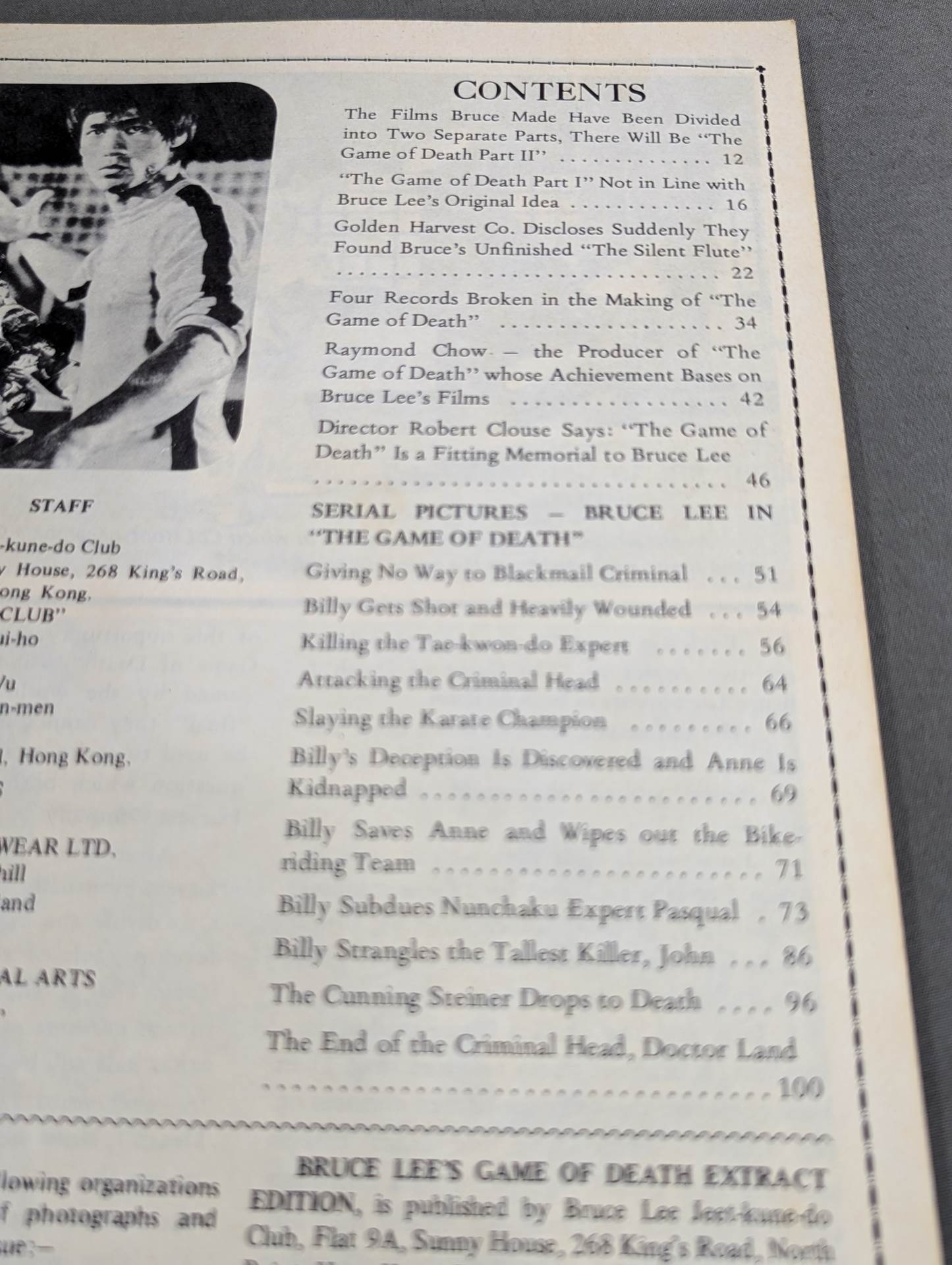 BRUCE LEE’S GAME OF DEATH EXTRACT EDITION
