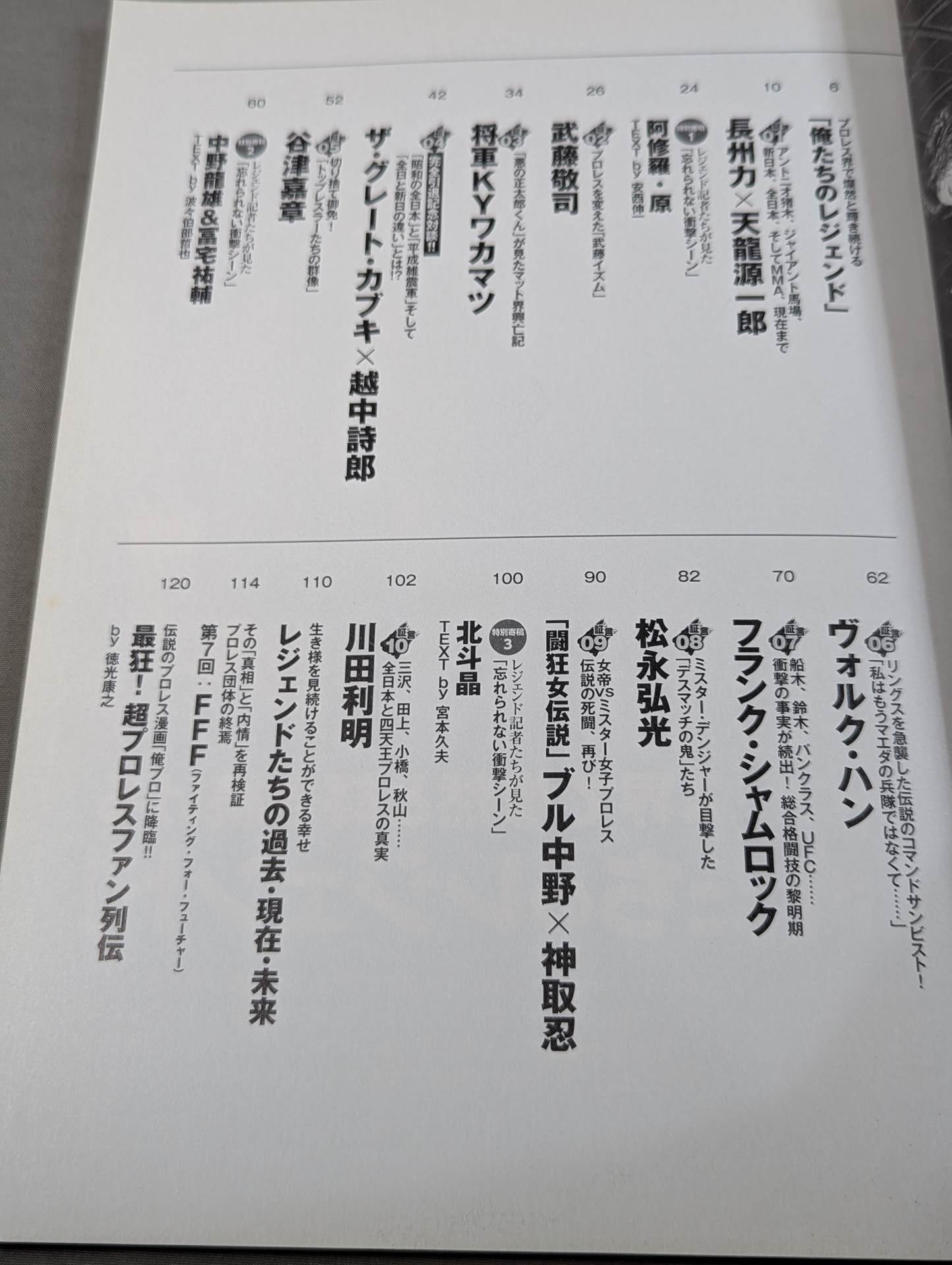 俺たちのプロレス Vol.9 今だから明かせる!レジェンドたちの13名の「証言」 長州力×天龍源一郎