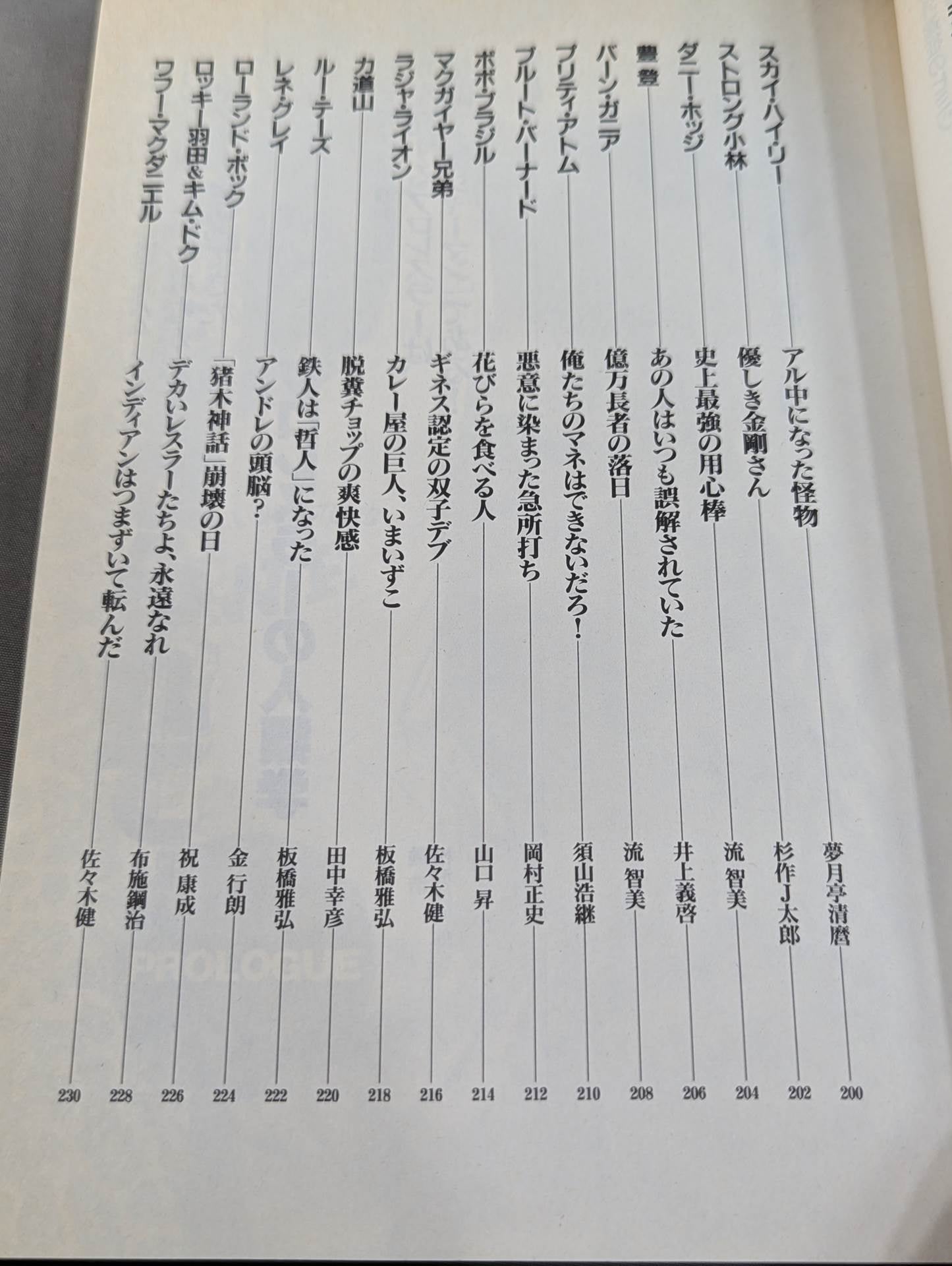 Bessatsu Takarajima 204 Pro Wrestler ㊙ Reader Uncover the identities of shining heroes!