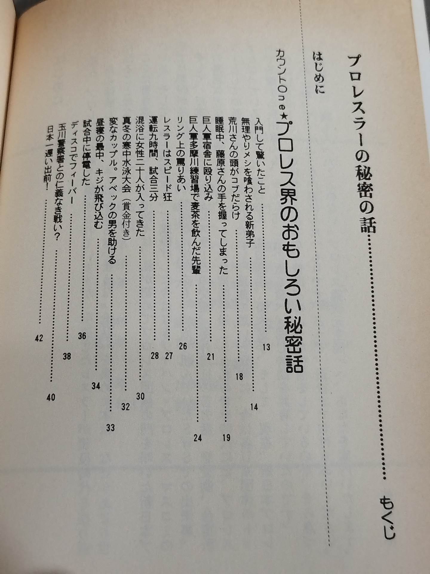 プロレスラーの秘密の話