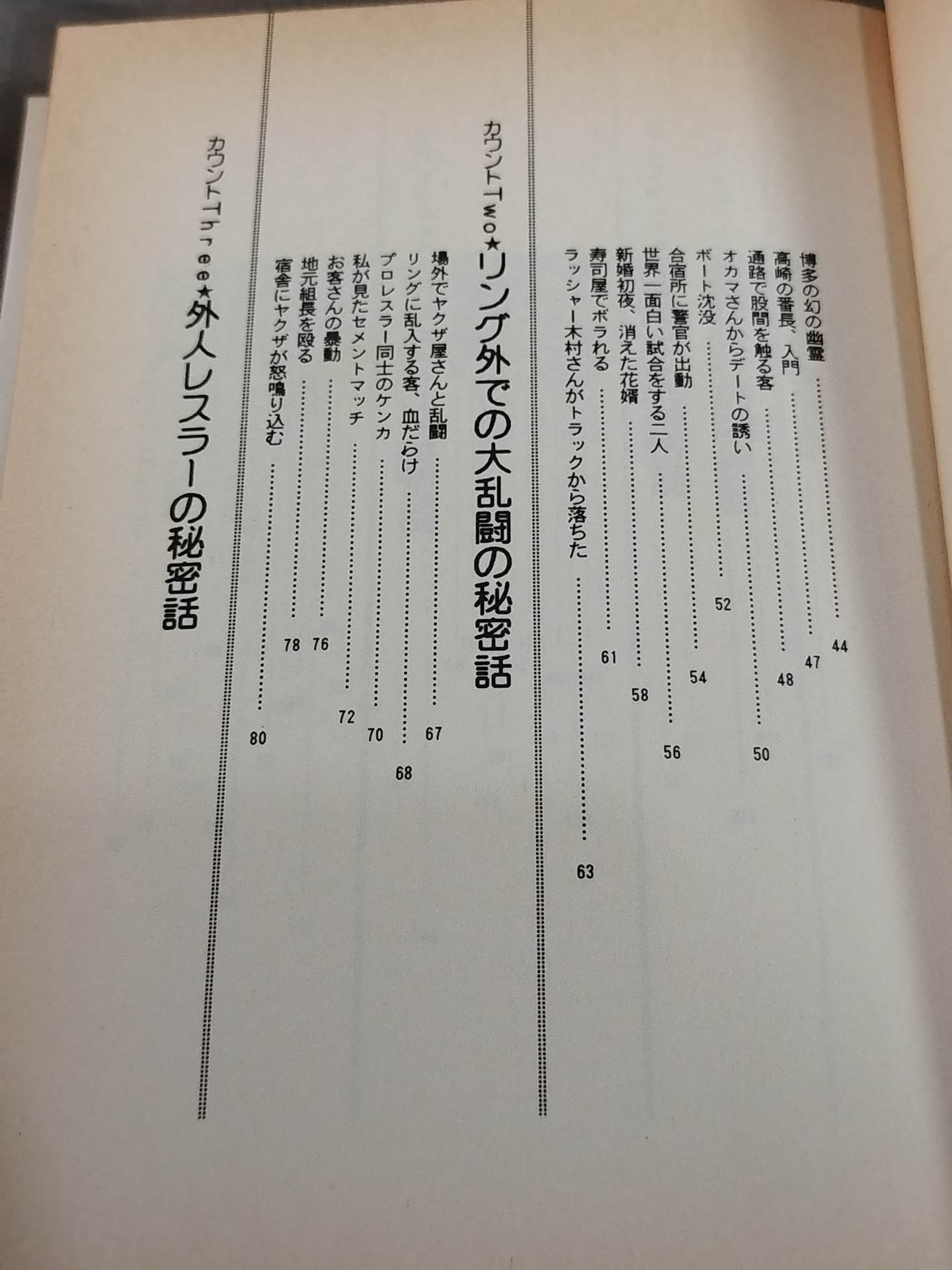 プロレスラーの秘密の話