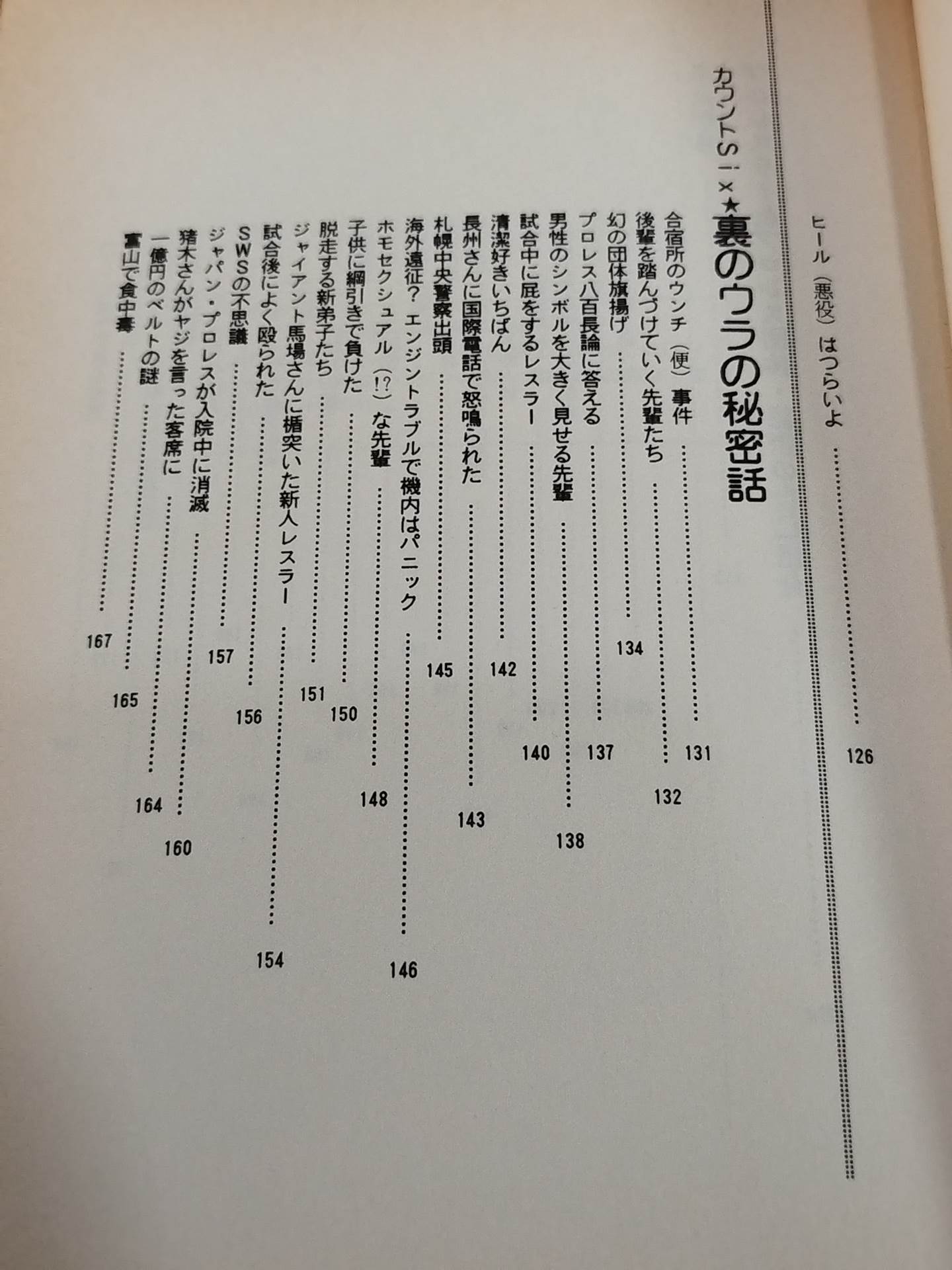 プロレスラーの秘密の話