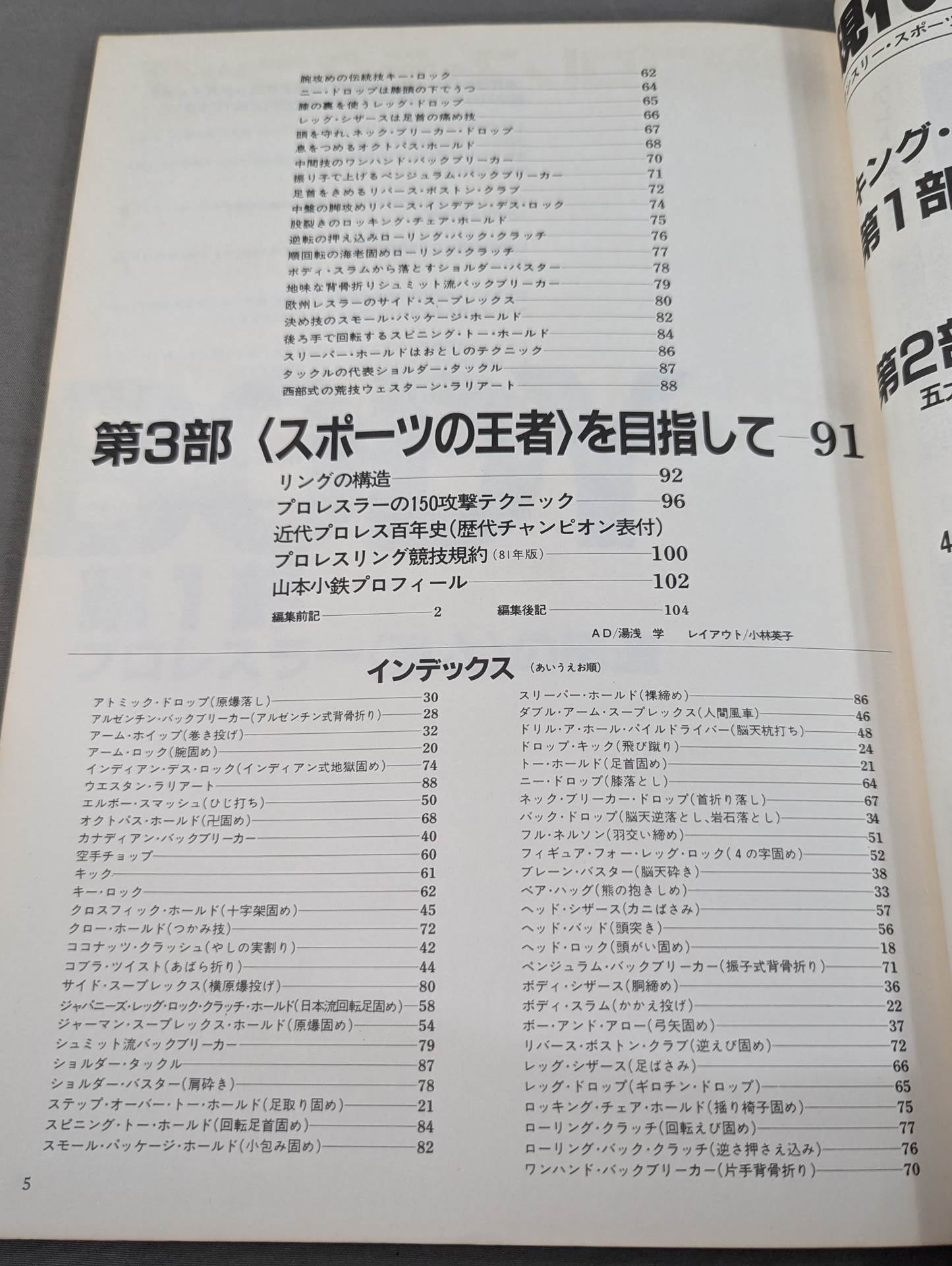 現代プロレステクニック 《保存版》プロフェッショナル・レスリング技術百科