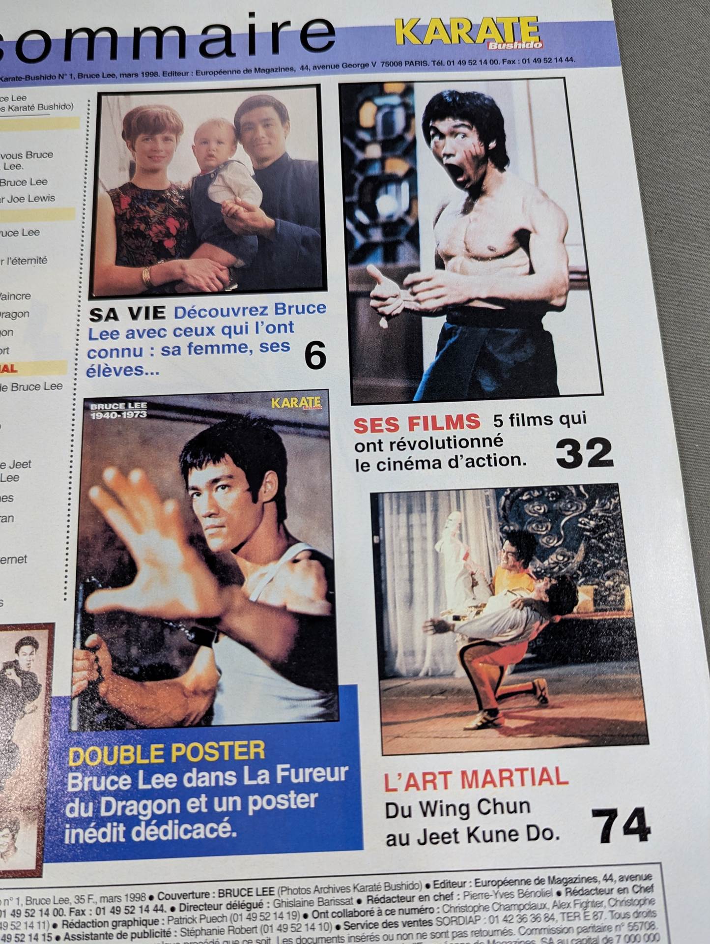 BRUCE LEE NUMERO COLLECTION:Les dossiers de KARATE bushido