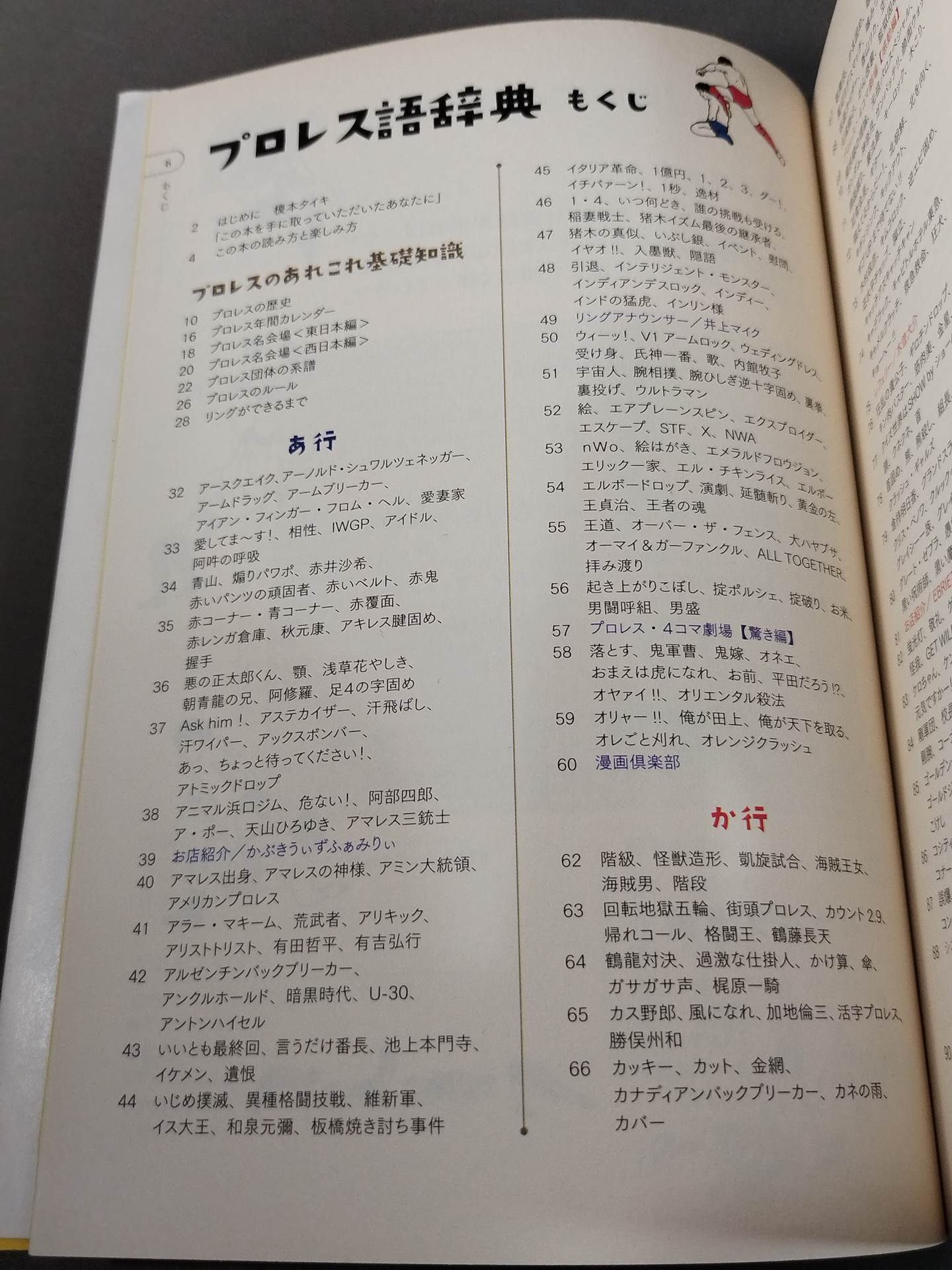 プロレス語辞典 プロレスにまつわる言葉をイラストと豆知識で元気に読み解く