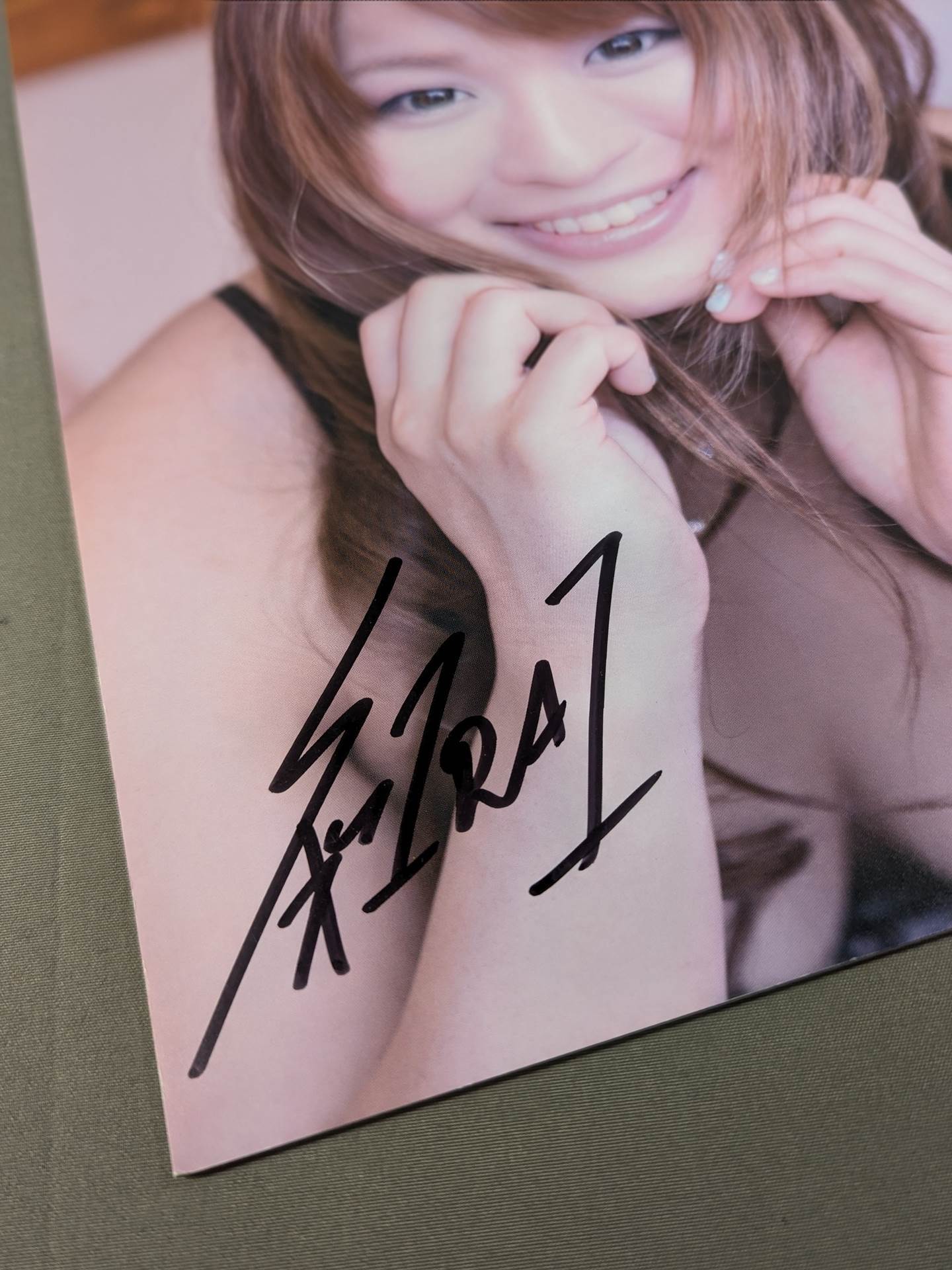 [Io Shirai (Iyo Sky) hand signed autograph 】FOTOLIBRE de mascara Numero.54
