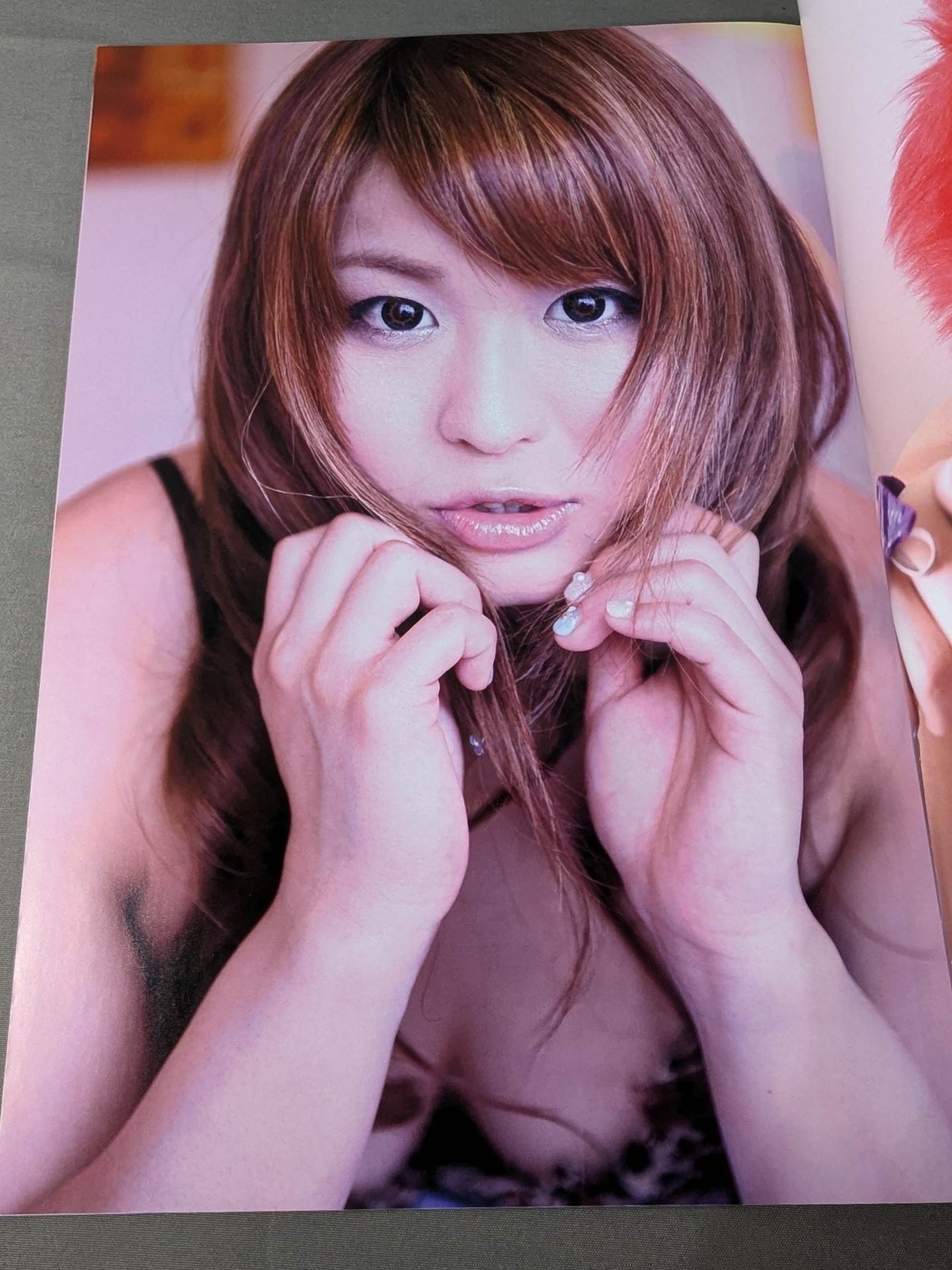 [Io Shirai (Iyo Sky) hand signed autograph 】FOTOLIBRE de mascara Numero.54