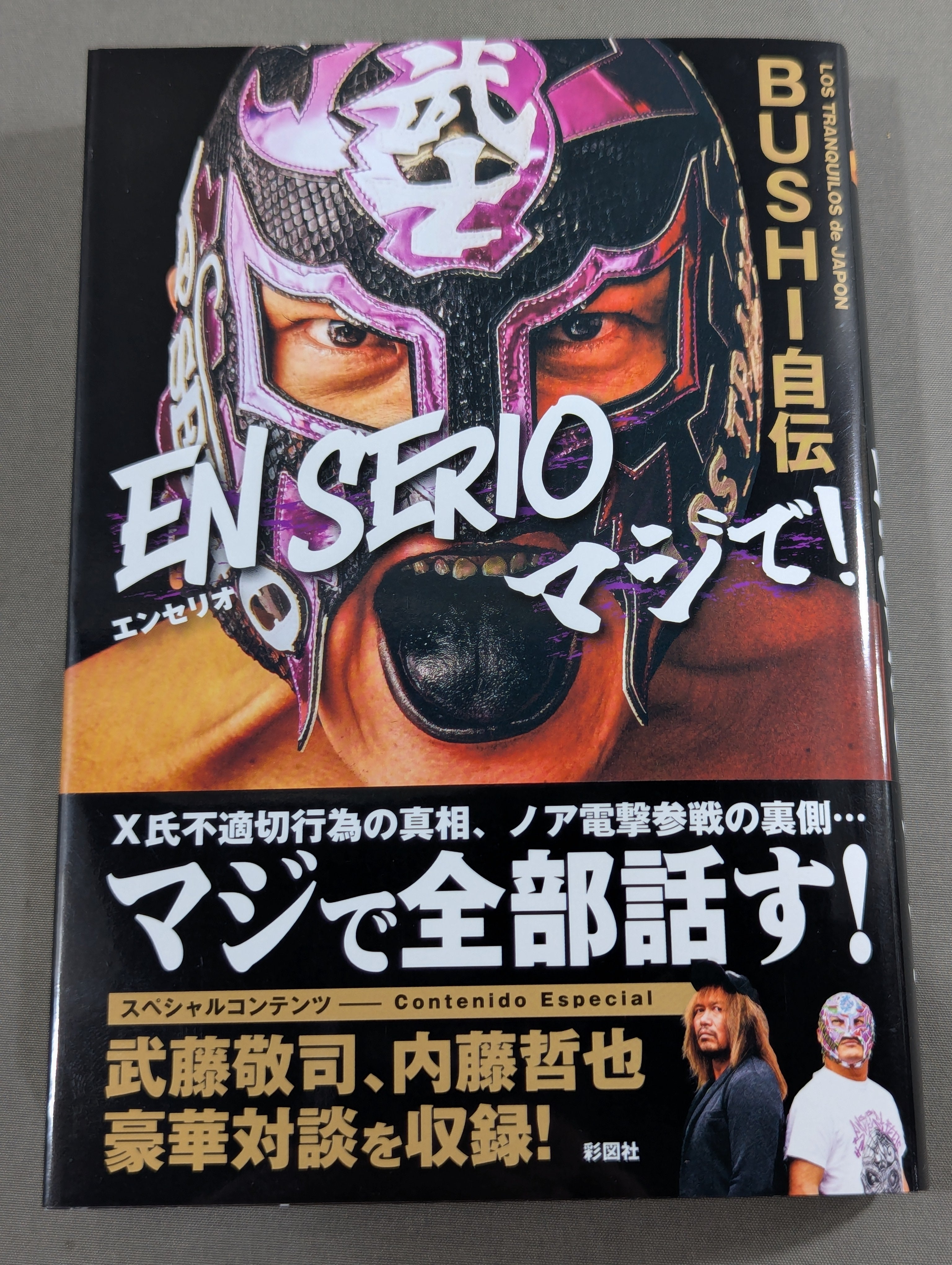 直筆サイン入り】BUSHI自伝 EN SERIO (エンセリオ) マジで！ – 闘道館