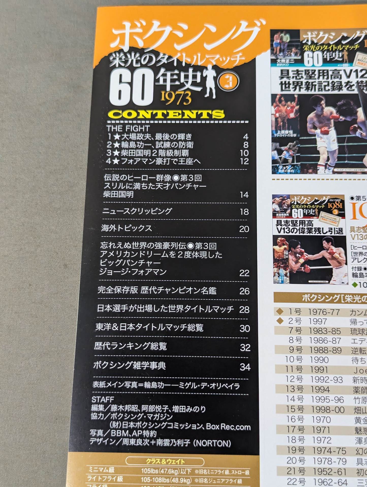 ボクシング栄光のタイトルマッチ60年史 (3)