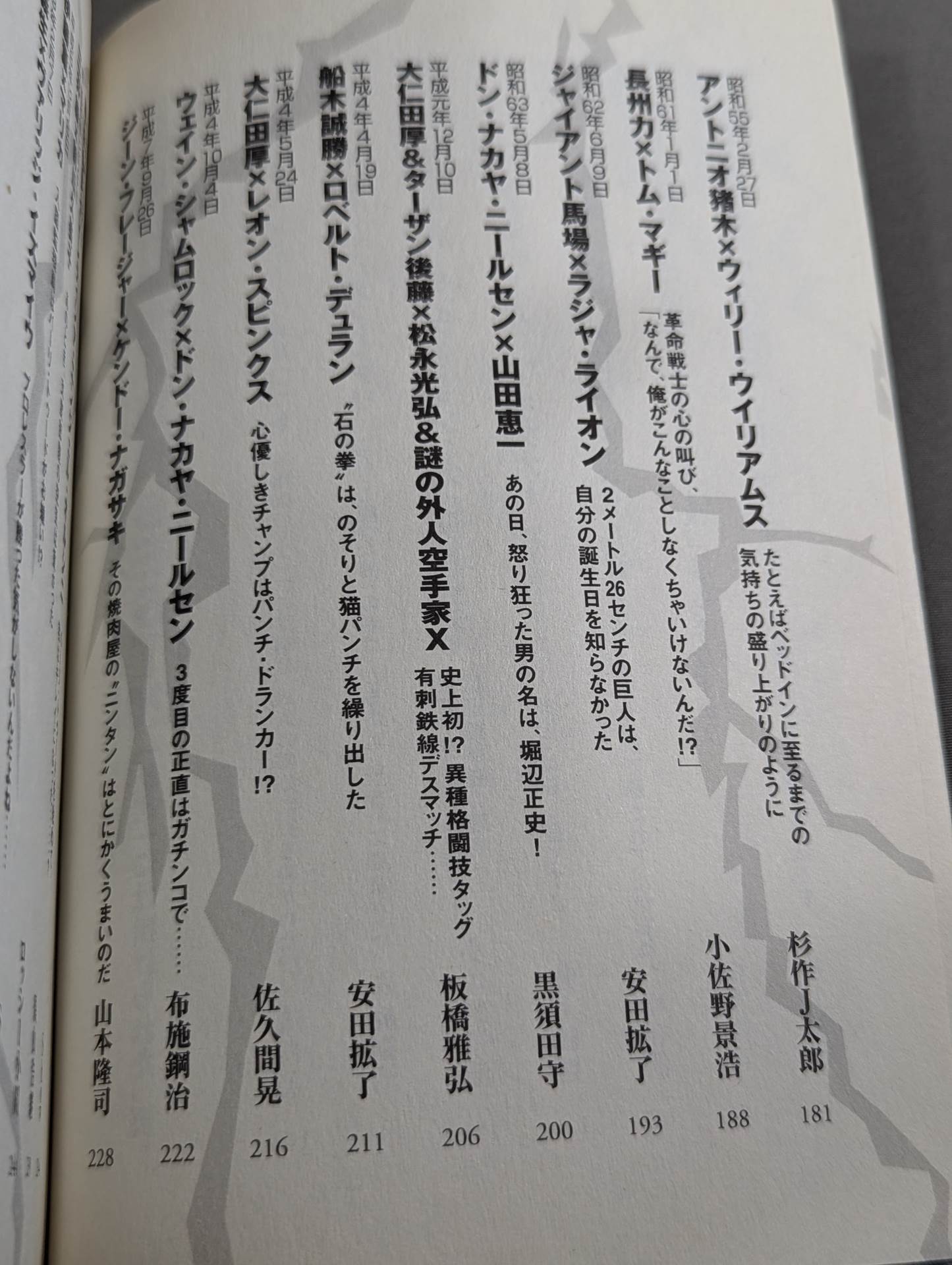 別冊宝島スペシャル 昭和プロレス!名勝負列伝