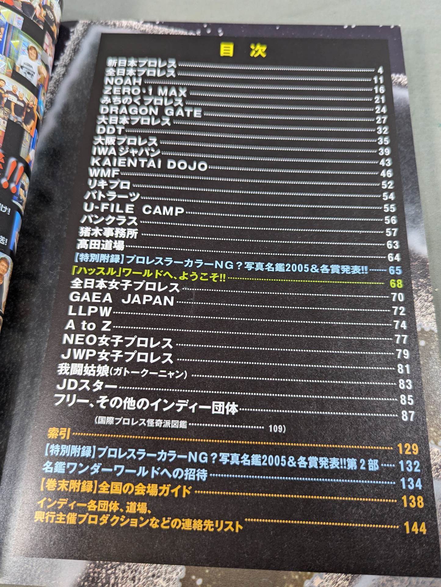 プロレスラー カラー写真名鑑2005 増補改訂版