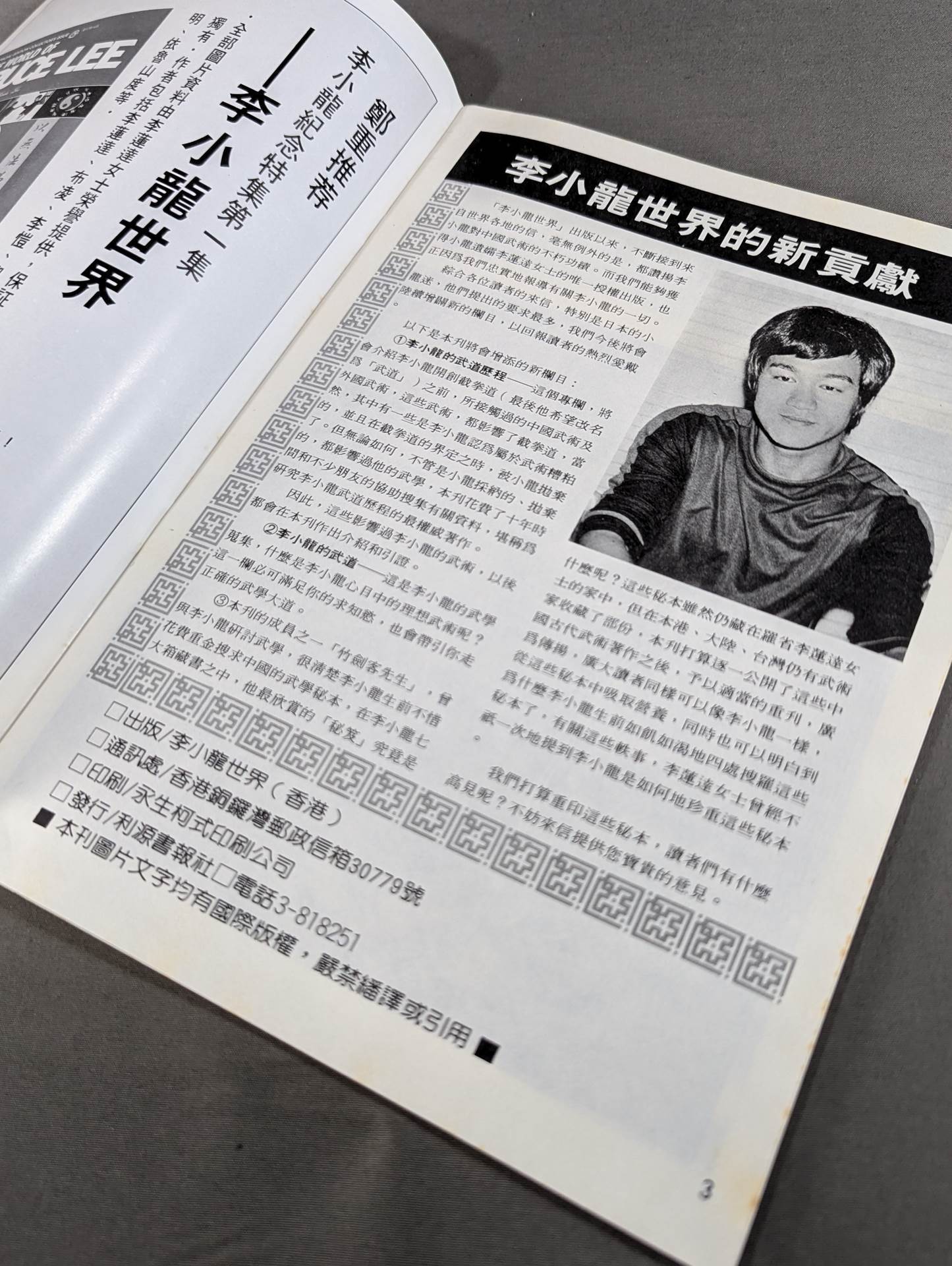 Bruce Lee World Memorial Special Issue 9