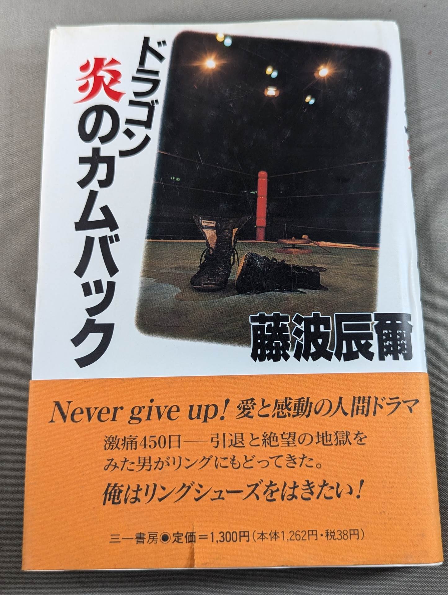 【藤波辰爾 直筆サイン入り】ドラゴン炎のカムバック