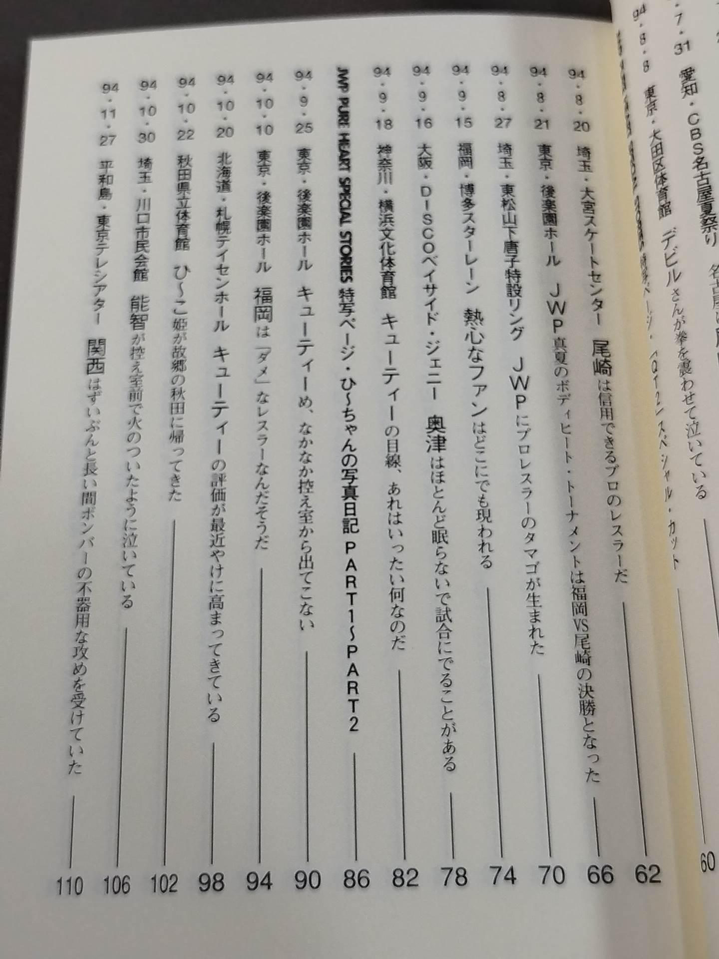 JWP ピュアハート・ストーリーズ 女子プロレス専属カメラマン日記・パート②