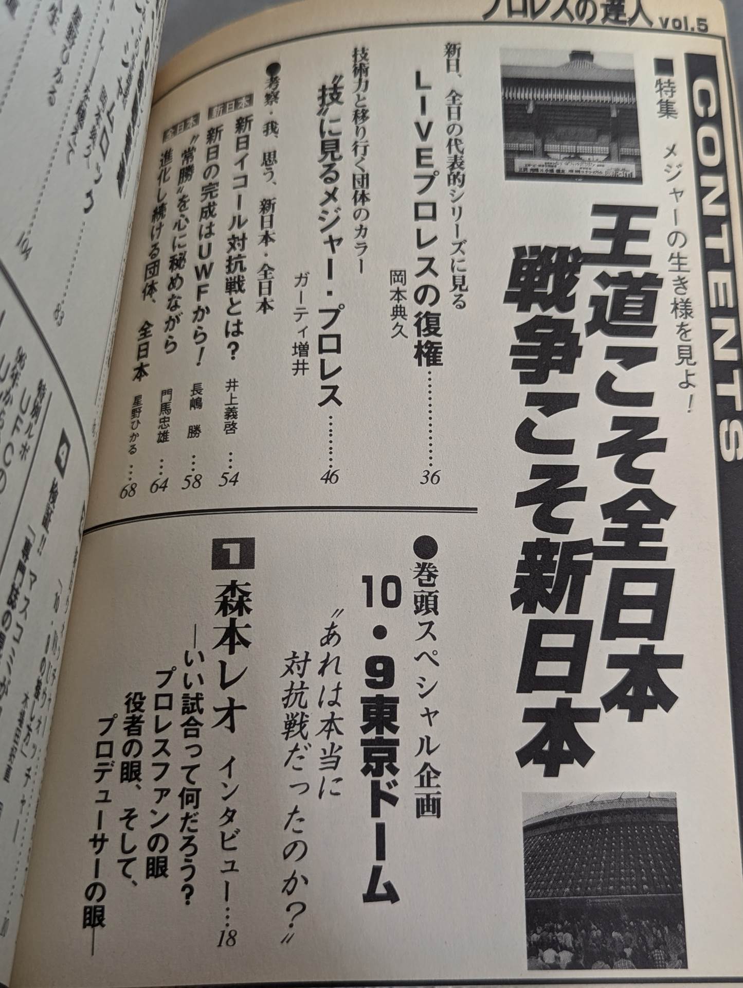 Pro Wrestling Master Vol.5 The Royal Road Is All of Japan War New Japan Pro Wrestling