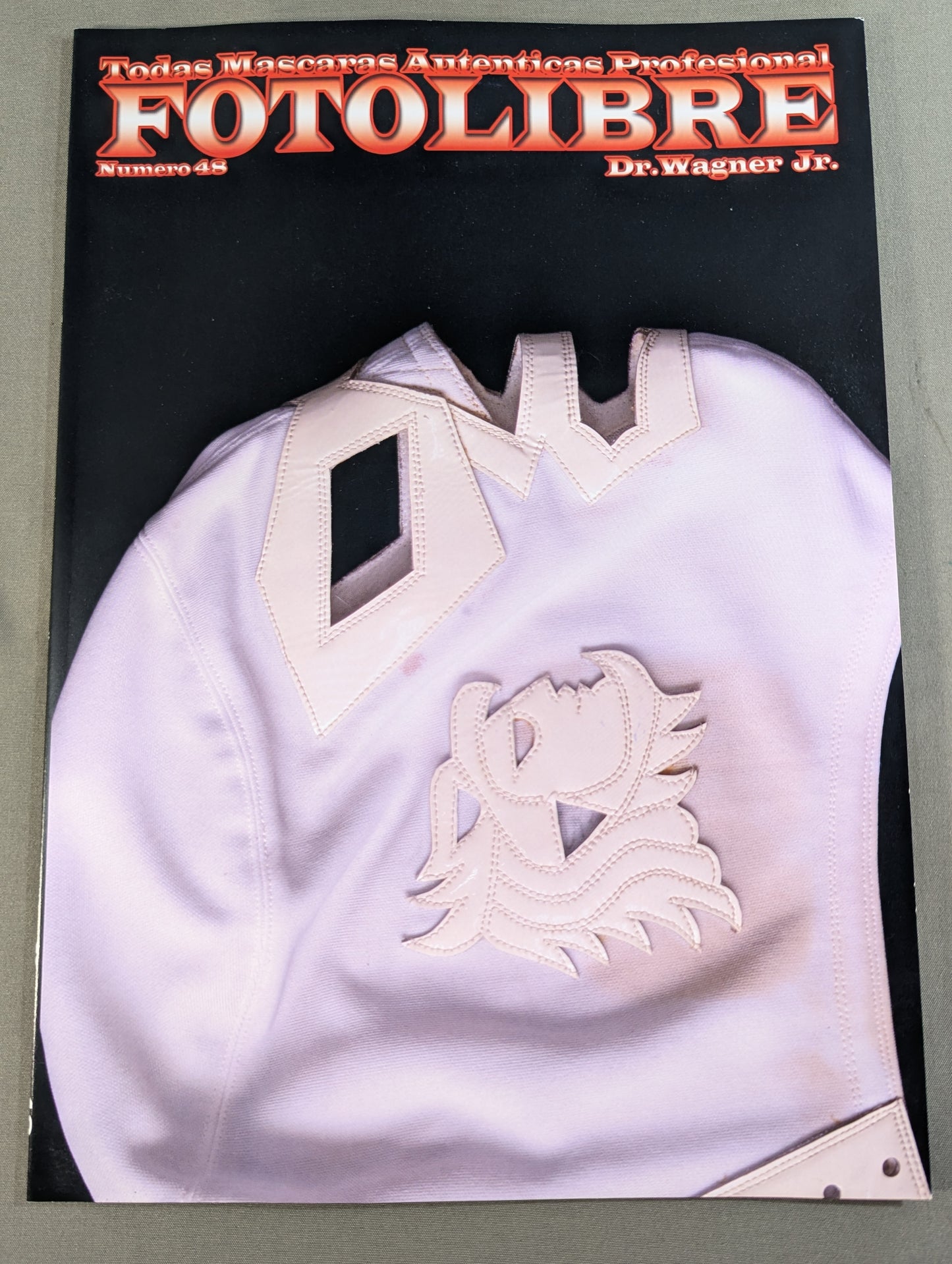 [Dr. Wagner Jr. hand signed autograph 】FOTOLIBRE de Mascara Numero.48