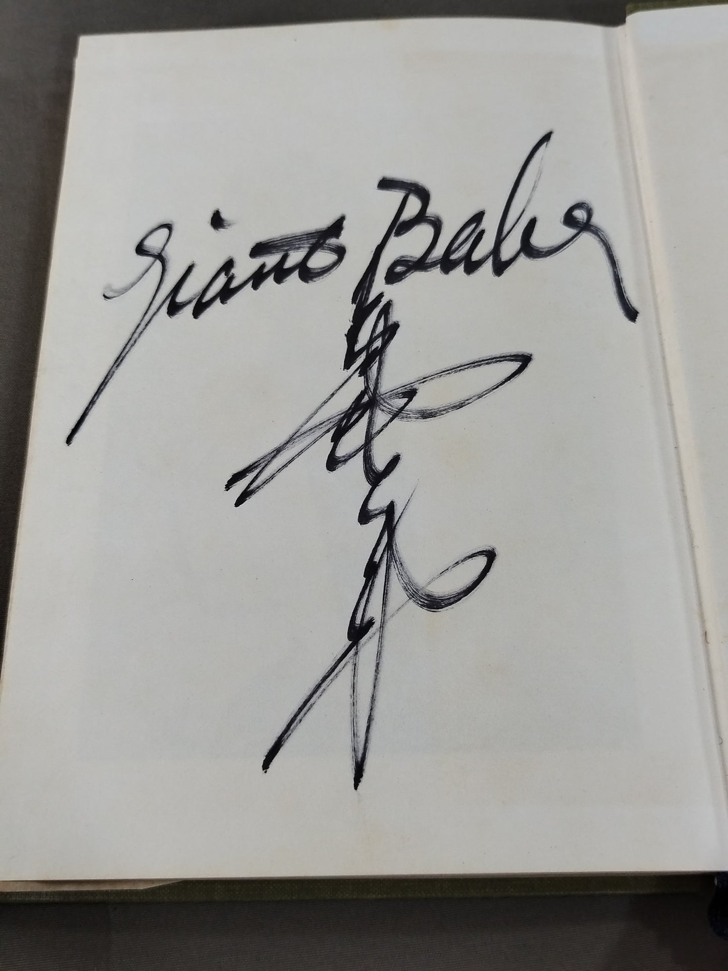 【hand signed autograph】 Silent fighting spirit "Giant Baba 」