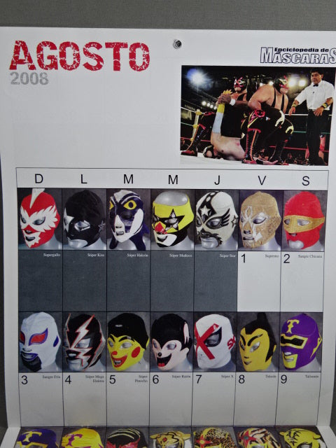 ★Enciclopedia de MASCARAS PRESENTA★ CALENDARIO DE MASCARAS 2008