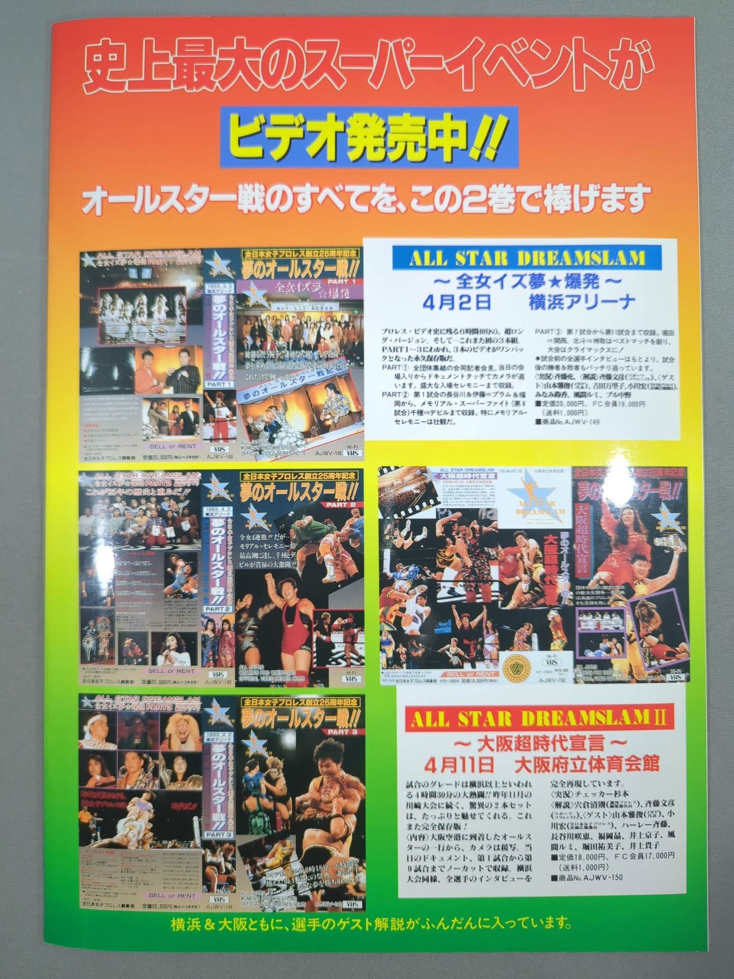 リングスターPROGRAM / 1993 SUMMER SPECIAL