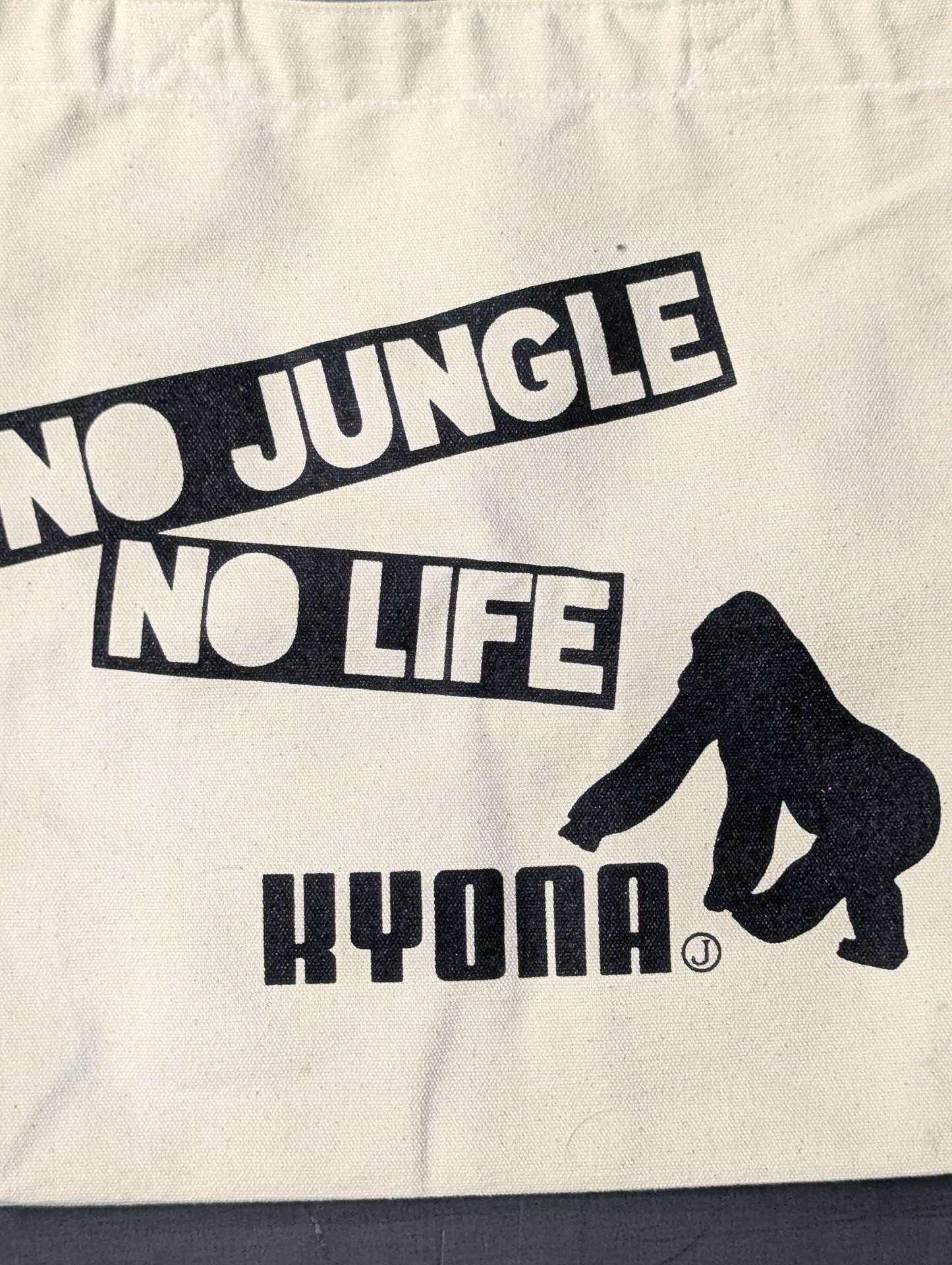【hand signed autograph】 Jungle Kyona NO JUNGLE NO LIFE Tote Bag