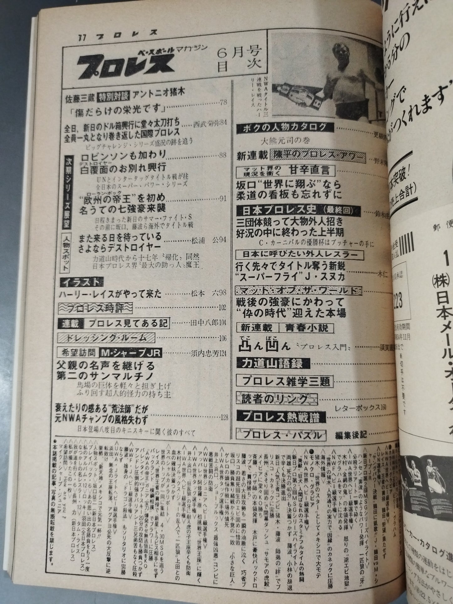 Pro Wrestling Monthly, June 1979