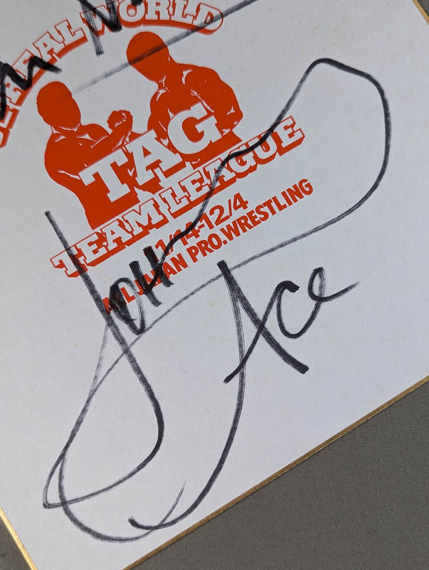 スタン・ハンセン&ジョニー・エース(92世界最強タッグ色紙)