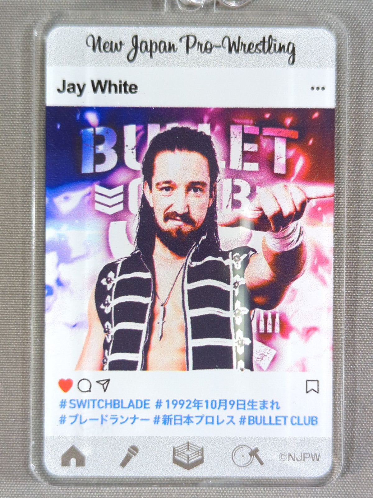 ★新日本プロレスくじ 2020★ ジェイ・ホワイト アクリルキーホルダー