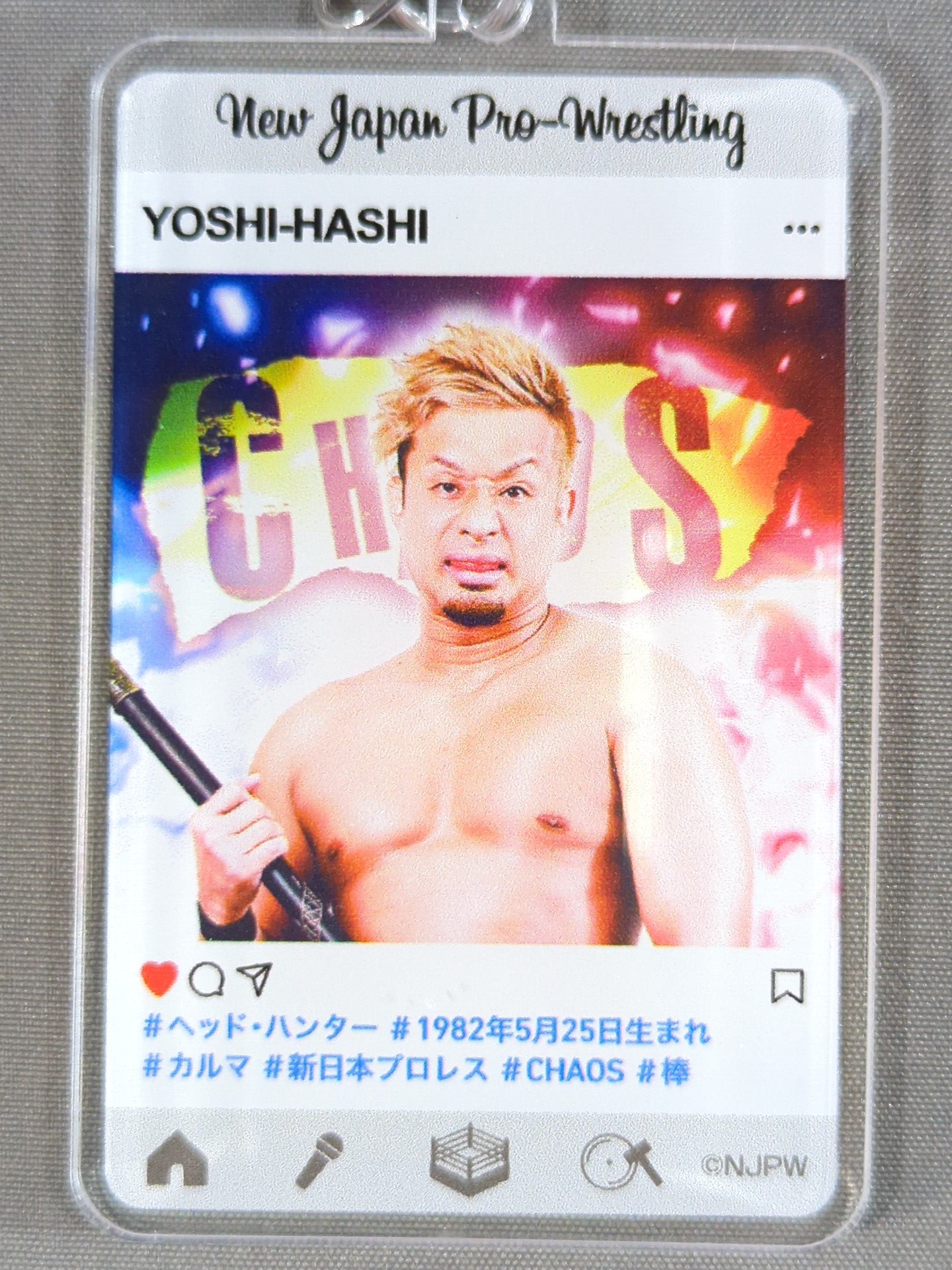★ New Japan Pro Wrestling Lottery 2020★ YOSHI-HASHI Acrylic Keychain