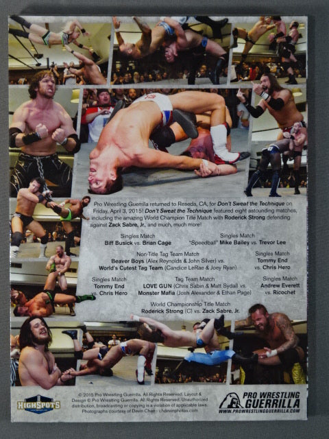PWG DON’T SWEAT THE TECHNIQUE