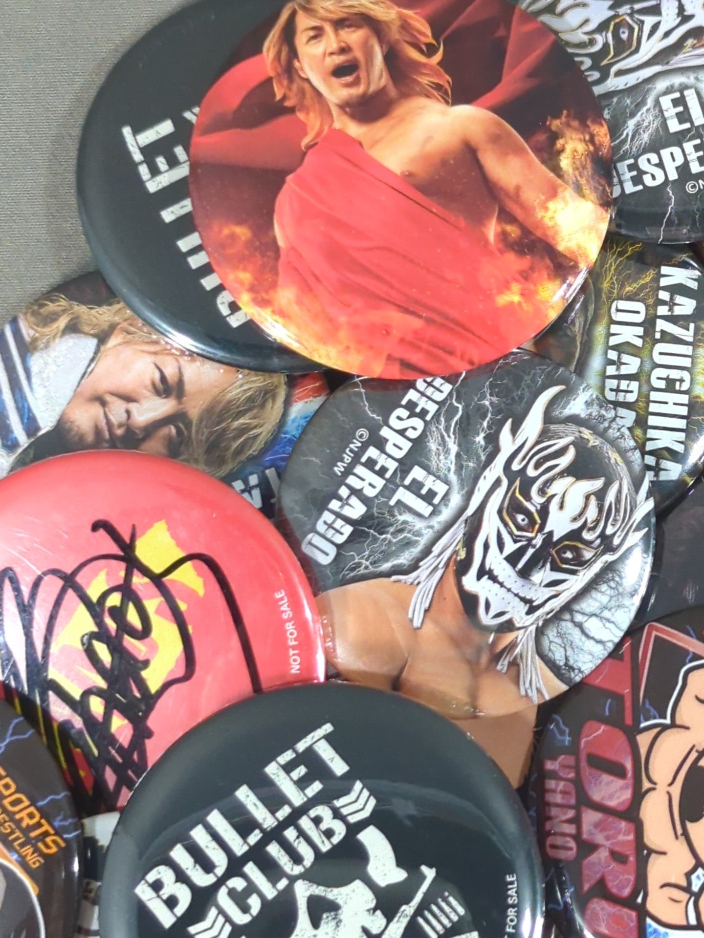 新日本プロレス 缶バッジいろいろセット