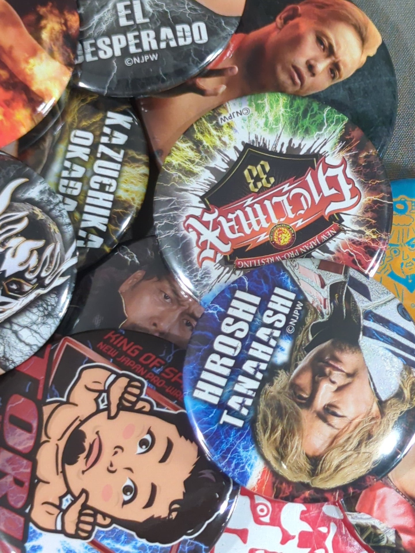 新日本プロレス 缶バッジいろいろセット