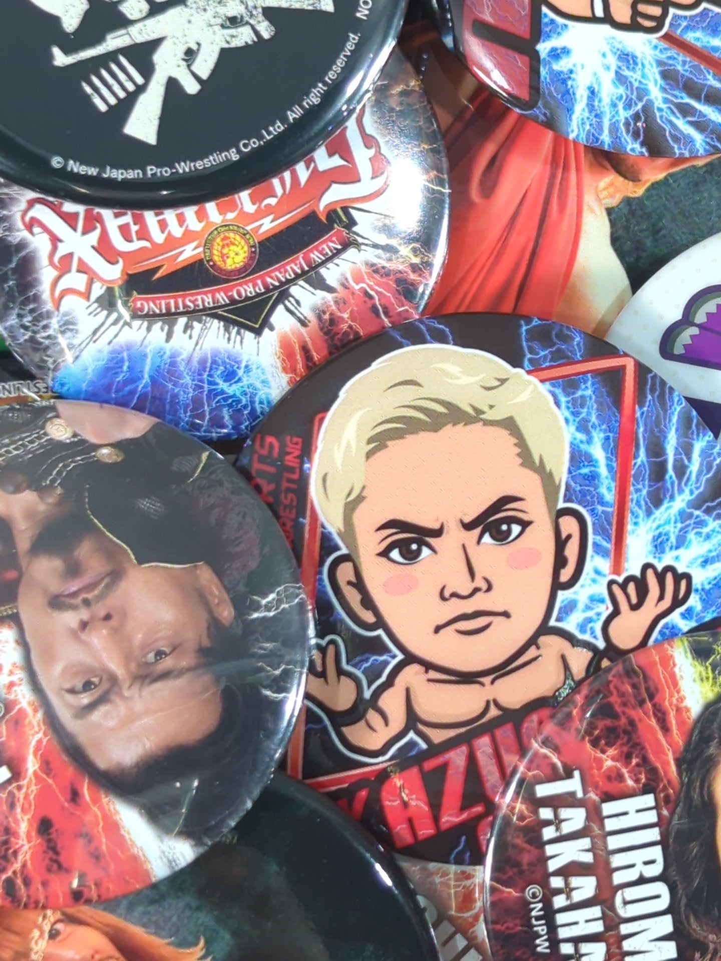 新日本プロレス 缶バッジいろいろセット