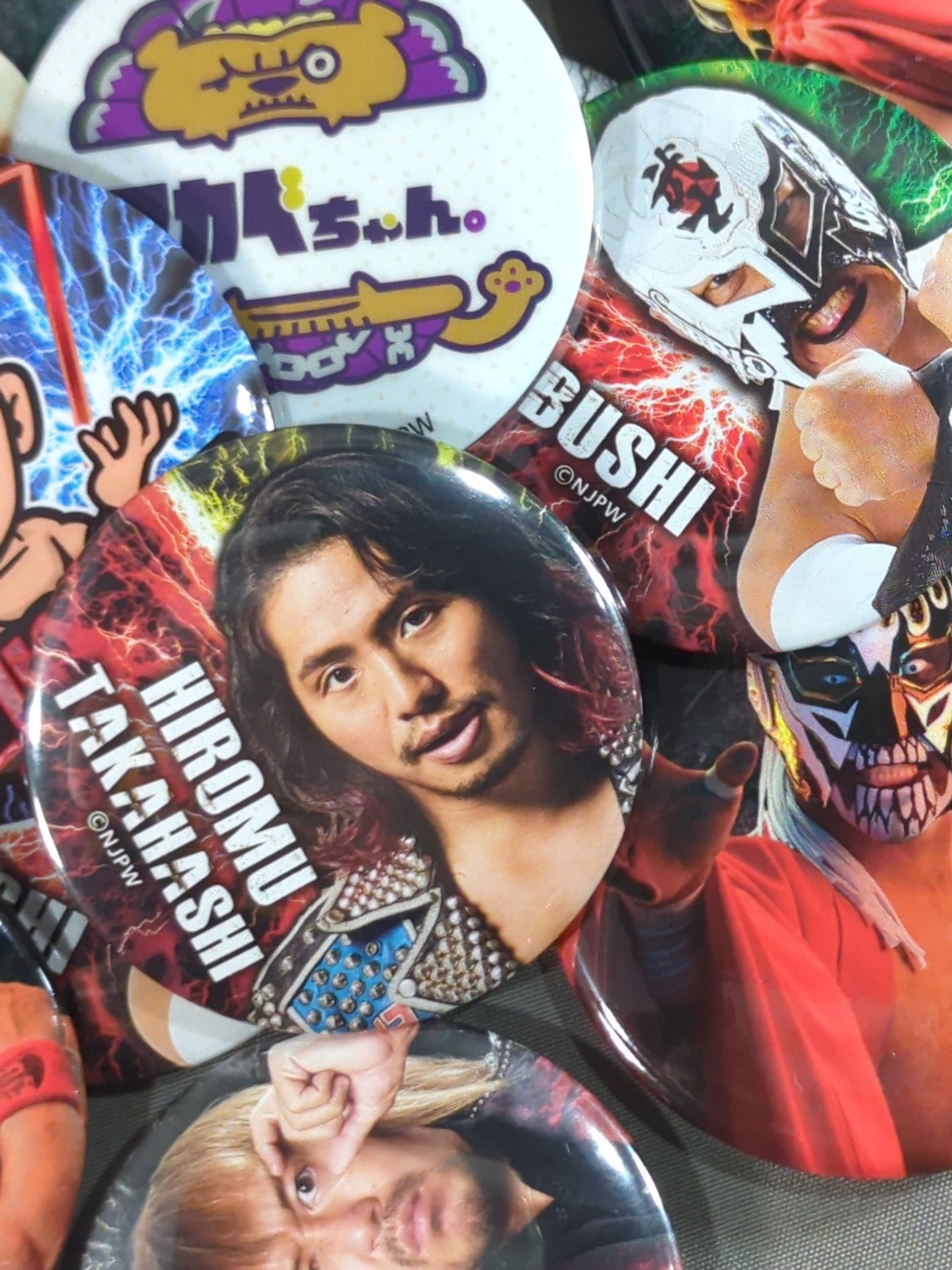 新日本プロレス 缶バッジいろいろセット