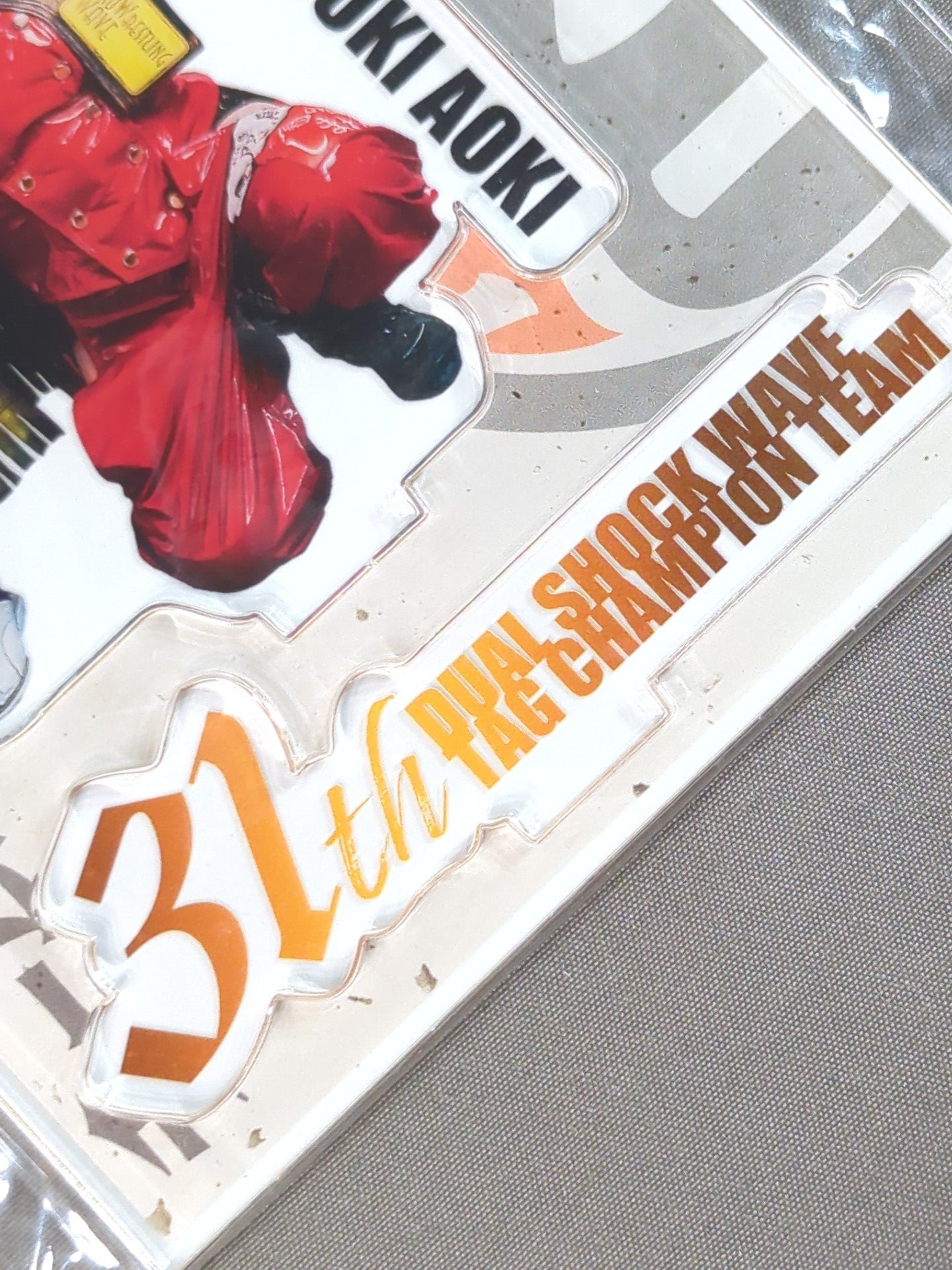 Tokiki Aoki & Ikuto Hidaka "31th DUAL SHOCK WAVE TAG CHAMPION TEAM" Acrylic Stand Keychain