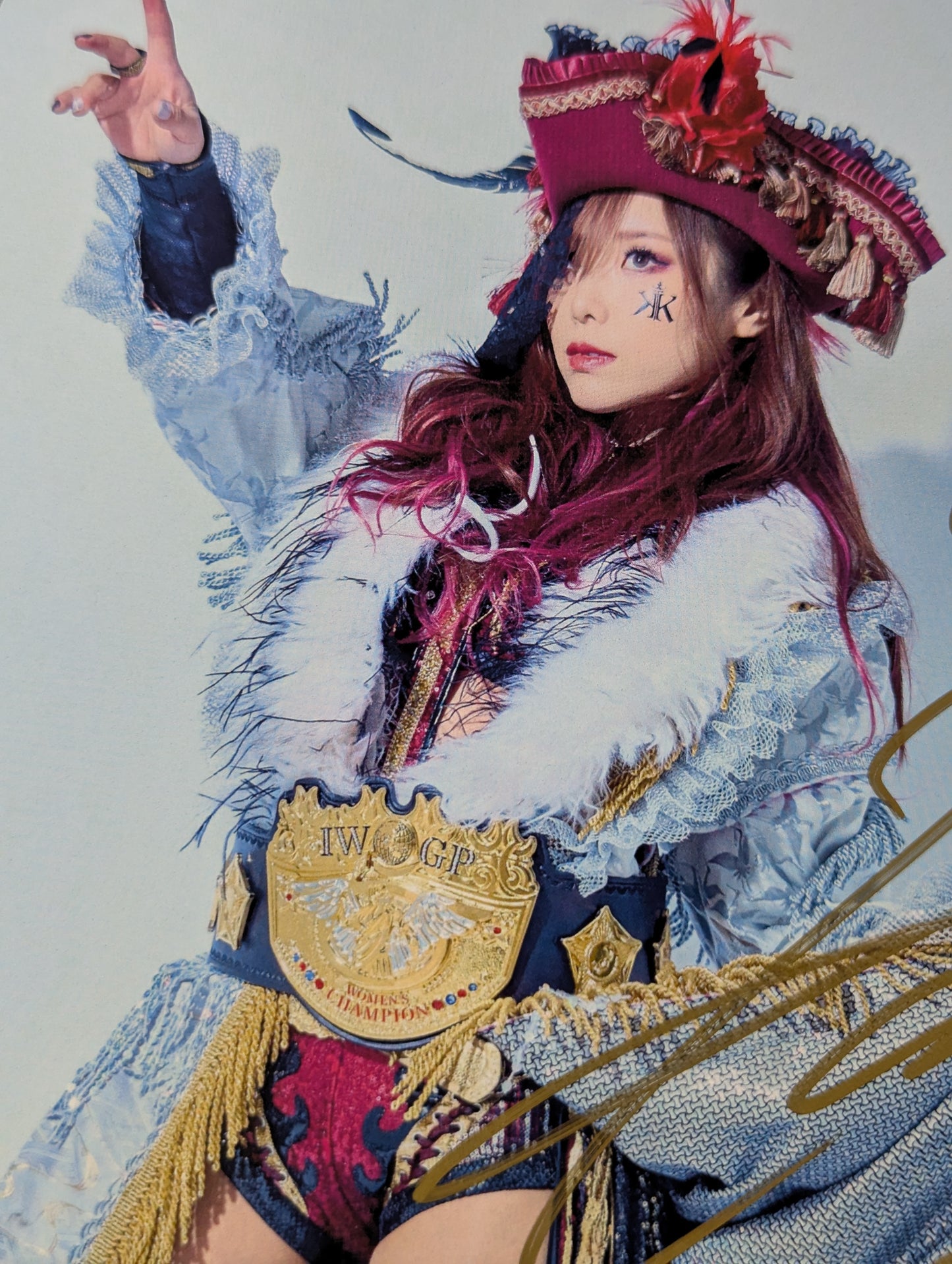 ★ First IWGP Women's Title ★ KAIRI hand signed autograph Pro-Photo